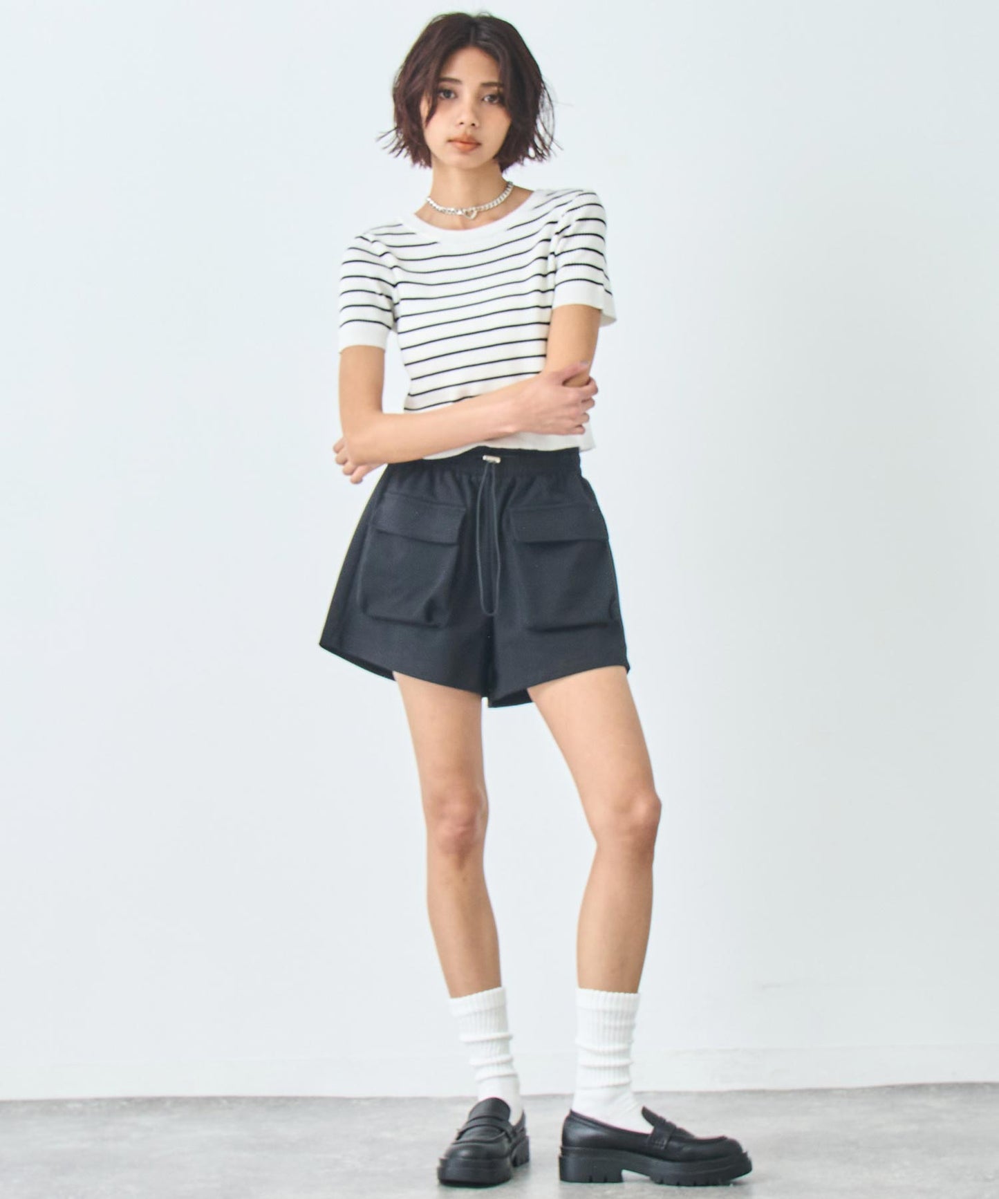 スウェット ショート カーゴ パンツ 152-5808