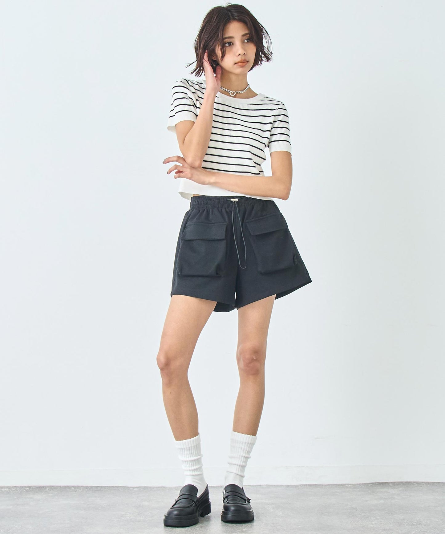 スウェット ショート カーゴ パンツ 152-5808