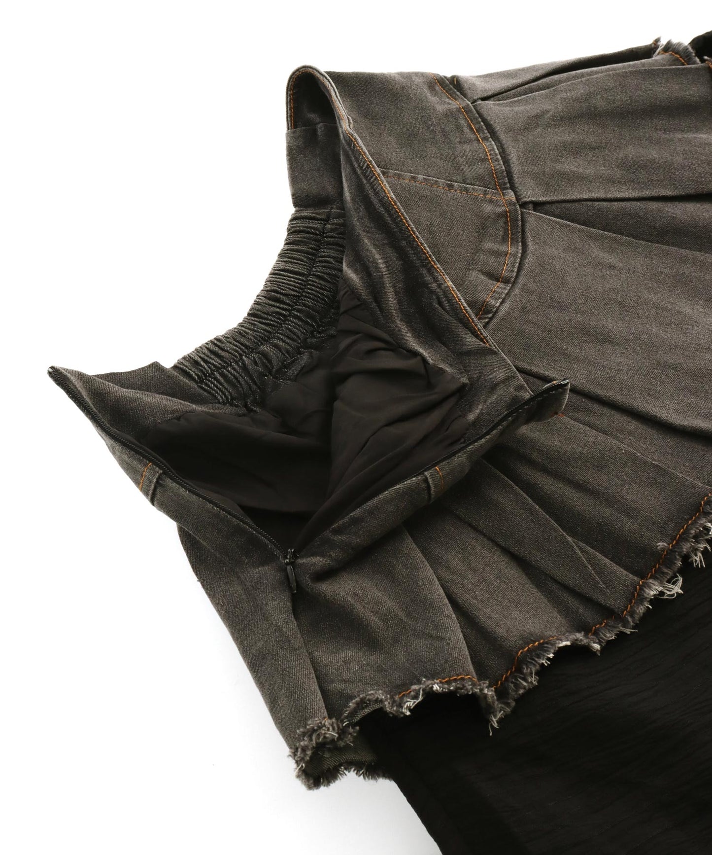 アシメ ドッキング デニム スカート 151-5838