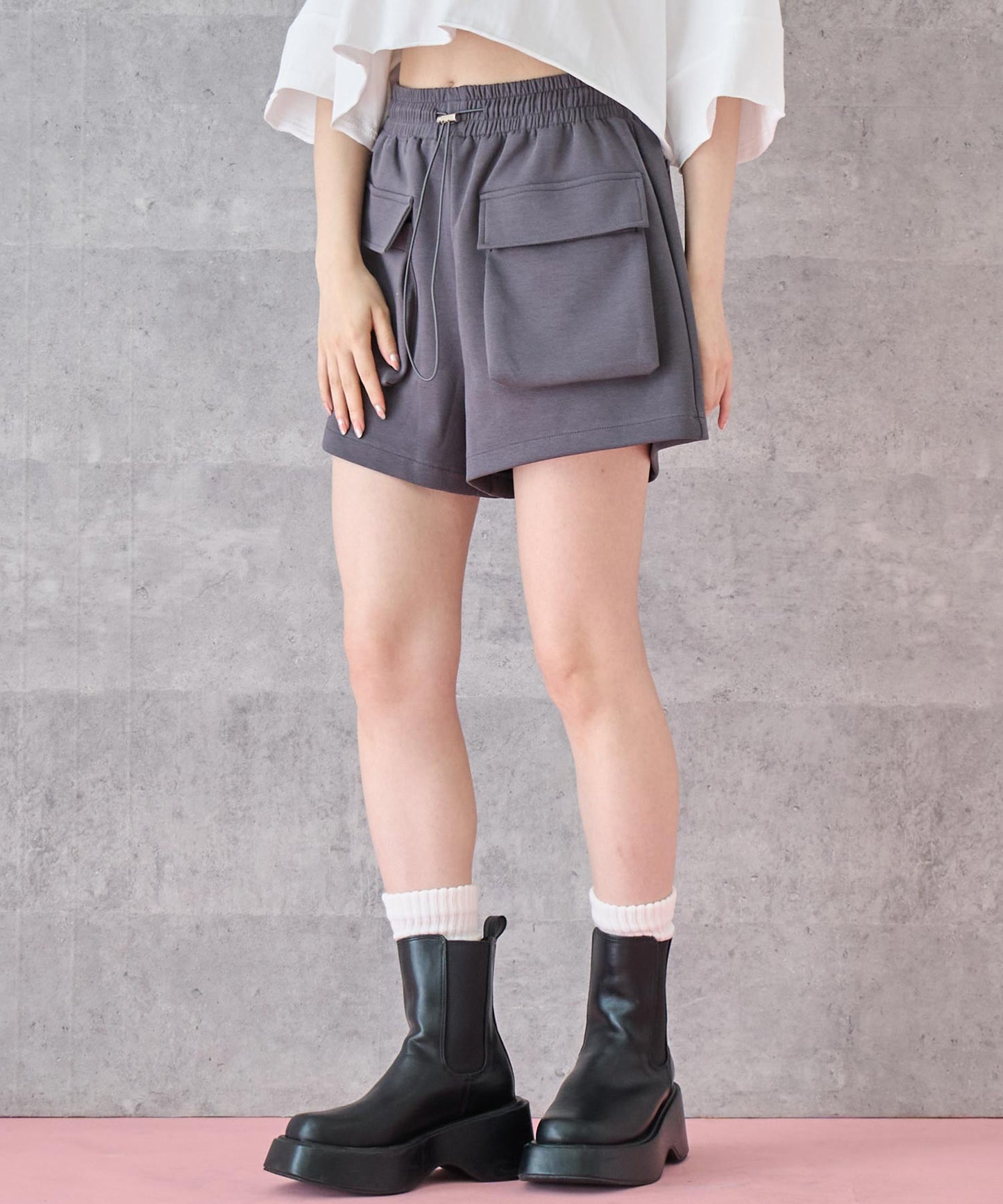 スウェット ショート カーゴ パンツ 152-5808