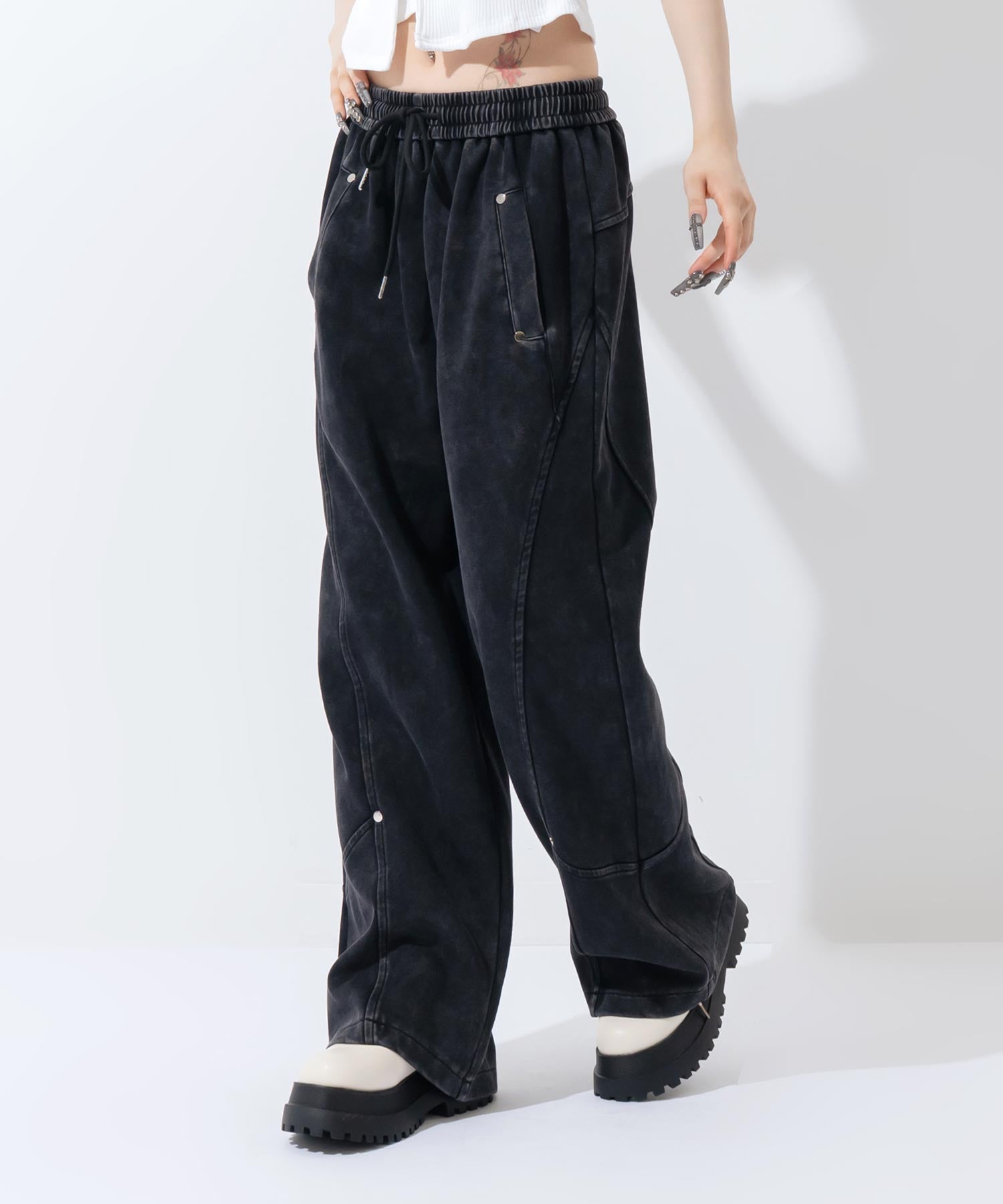 スタッズ付 スウェットパンツ 152-6035 – ANAP オンラインショップ