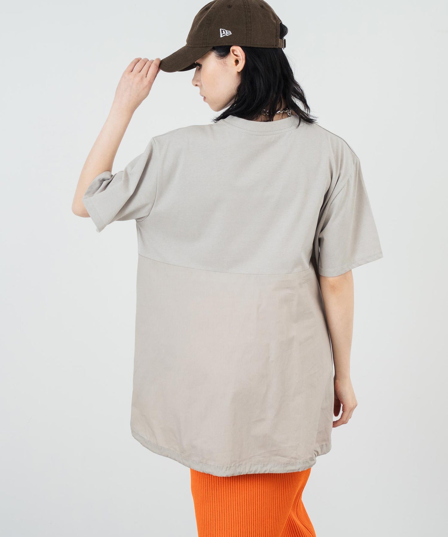 ドロスト ドッキング デザイン Tシャツ 153-5701