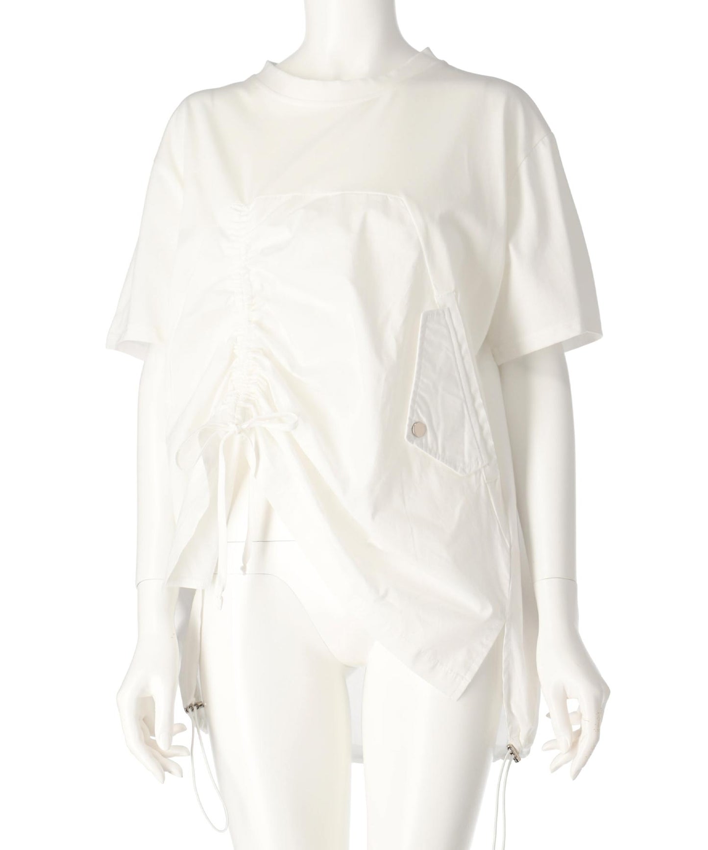 ドロスト ドッキング デザイン Tシャツ 153-5701