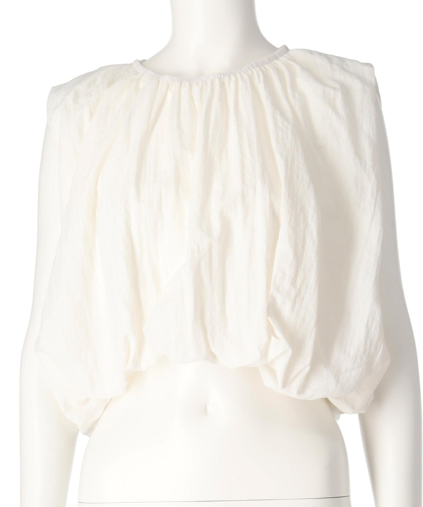 ノースリーブ ギャザー パフ ブラウス 153-5722