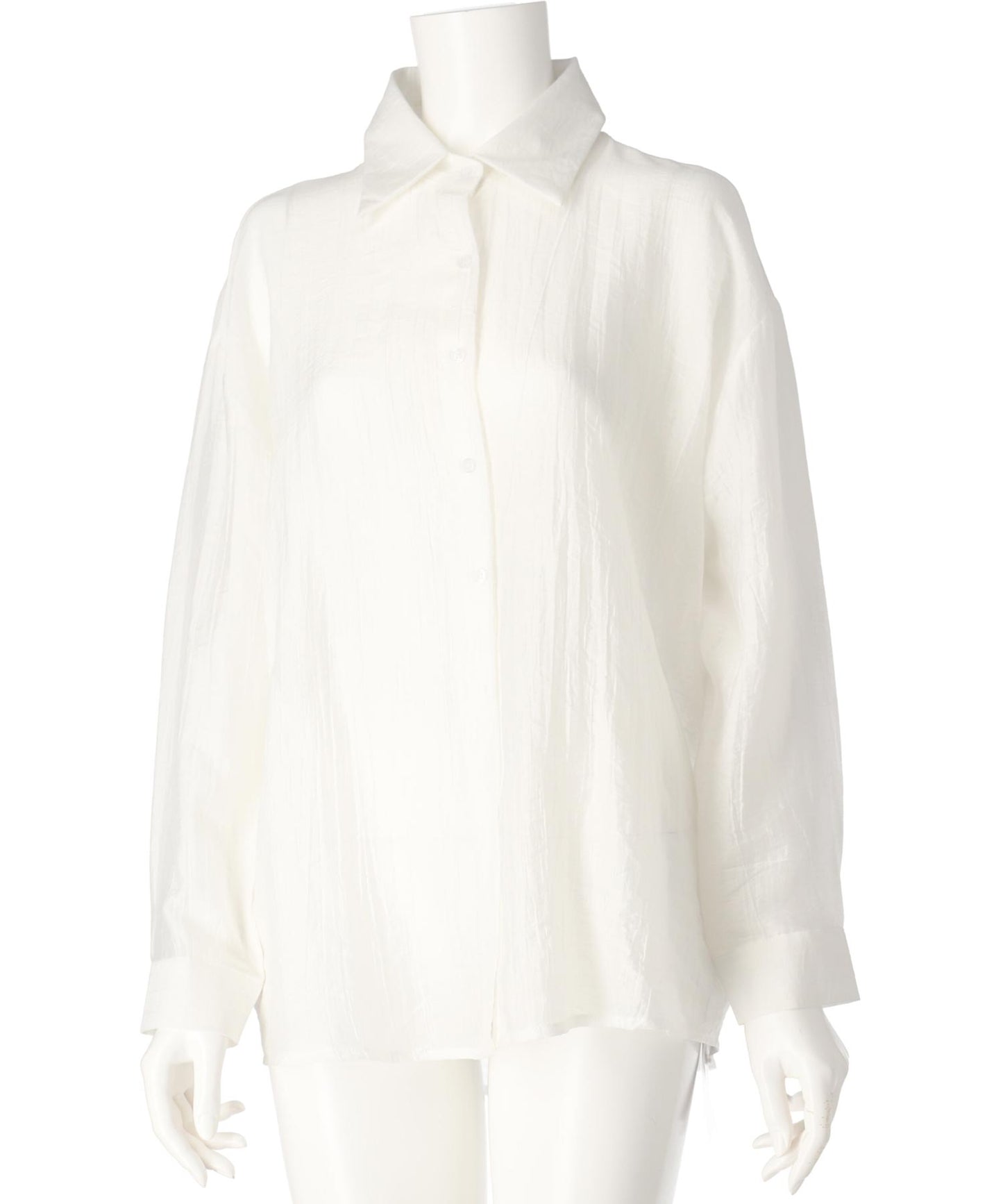 楊柳 シアー シャツ ブラウス 153-5733