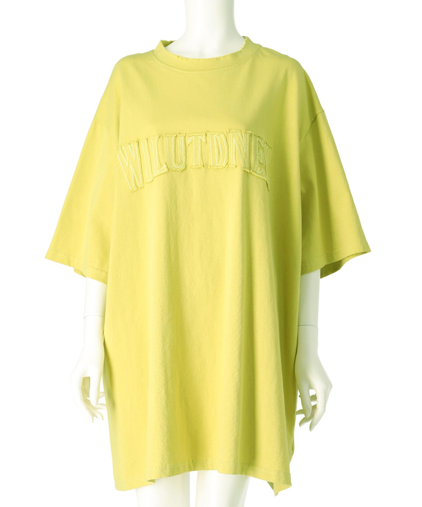 リメイク風 ステッチ ロゴ ビッグシルエット Tシャツ 153-5742