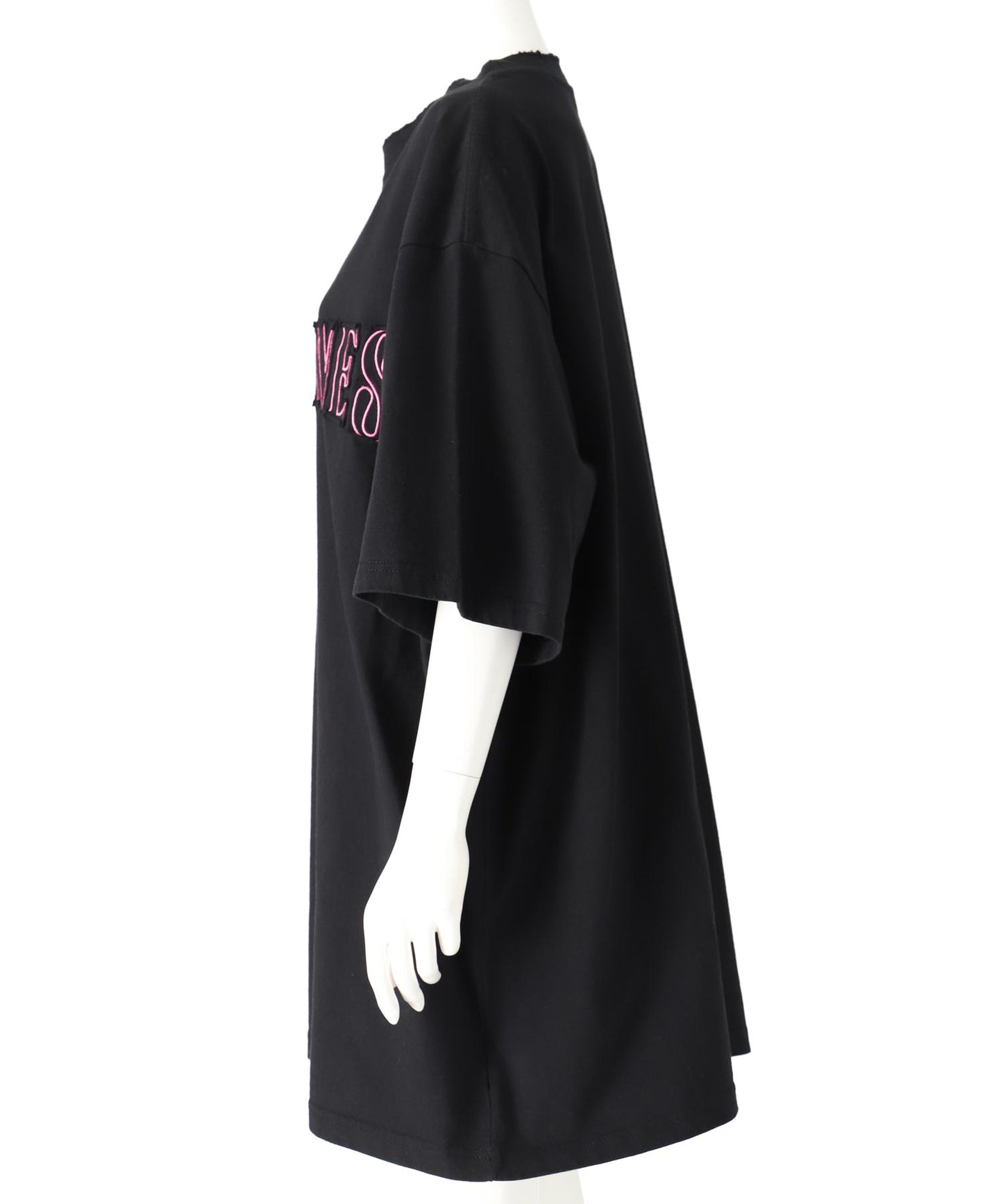 リメイク風 ステッチ ロゴ ビッグシルエット Tシャツ 153-5742