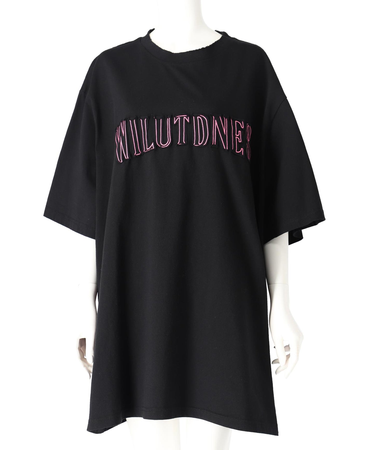 リメイク風 ステッチ ロゴ ビッグシルエット Tシャツ 153-5742