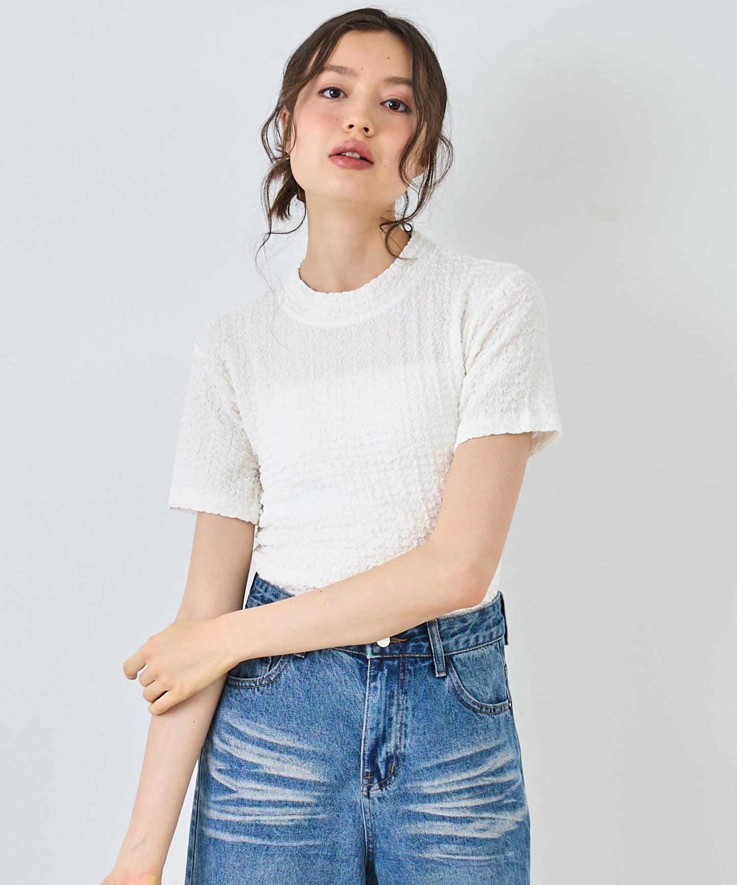 ポコポコ クロップド Tシャツ 153-5753