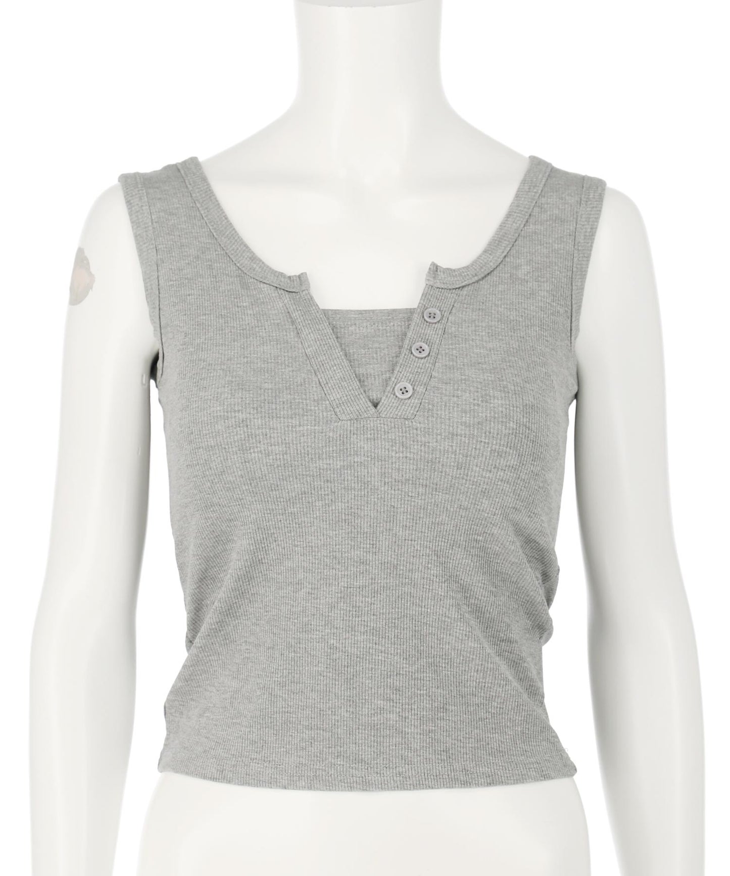 重ね着風 リブ タンクトップ 153-5820