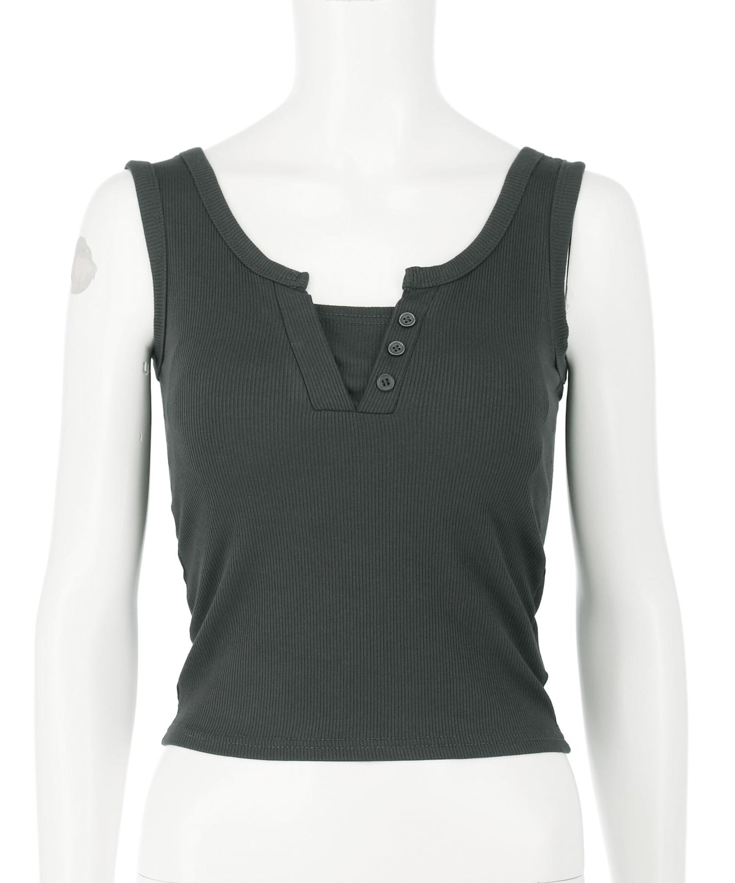 重ね着風 リブ タンクトップ 153-5820