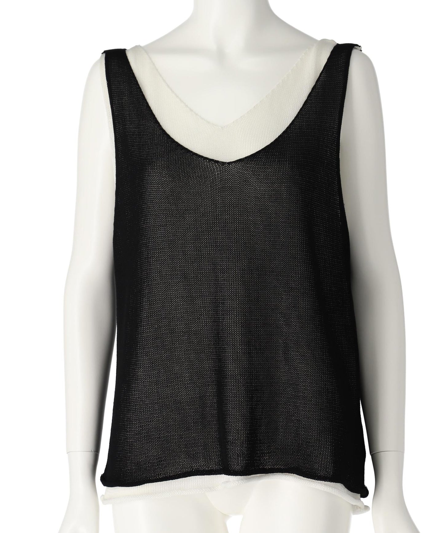 重ね着風 ニット タンクトップ 153-5828