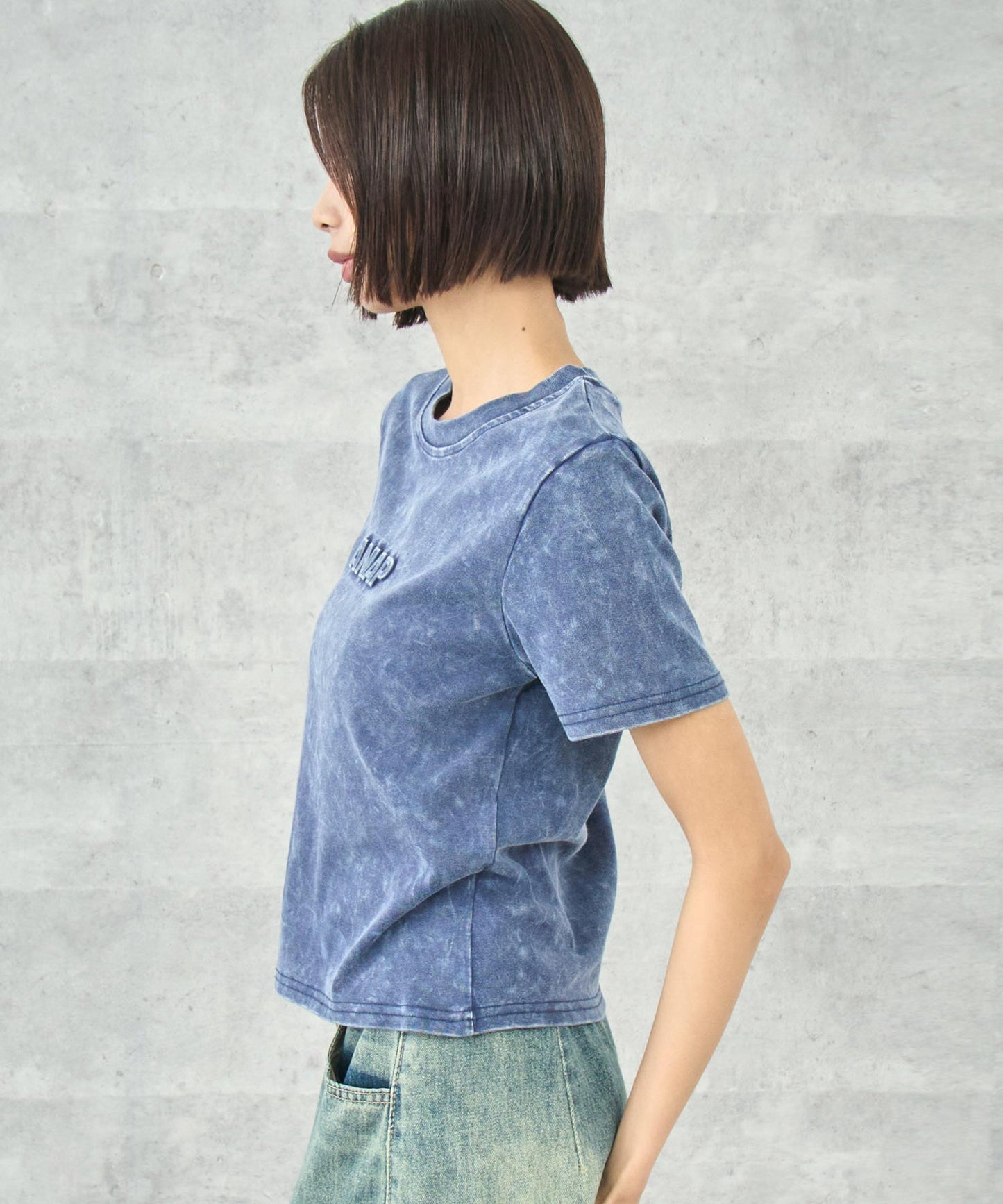 ANAP エンボス ロゴ 加工 Tシャツ 153-5873