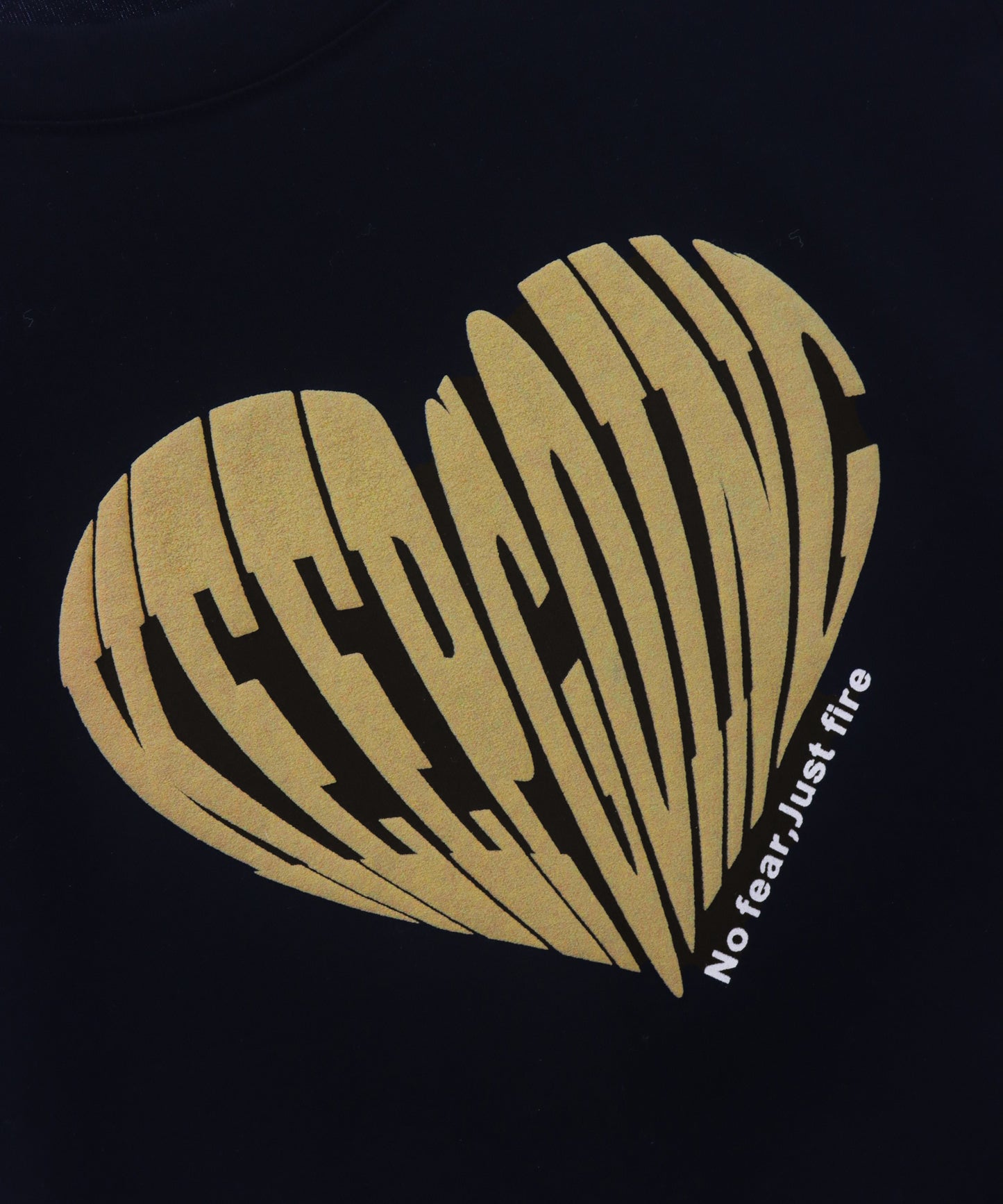 発泡 プリント ハート ロゴ タイト Tシャツ 153-5880