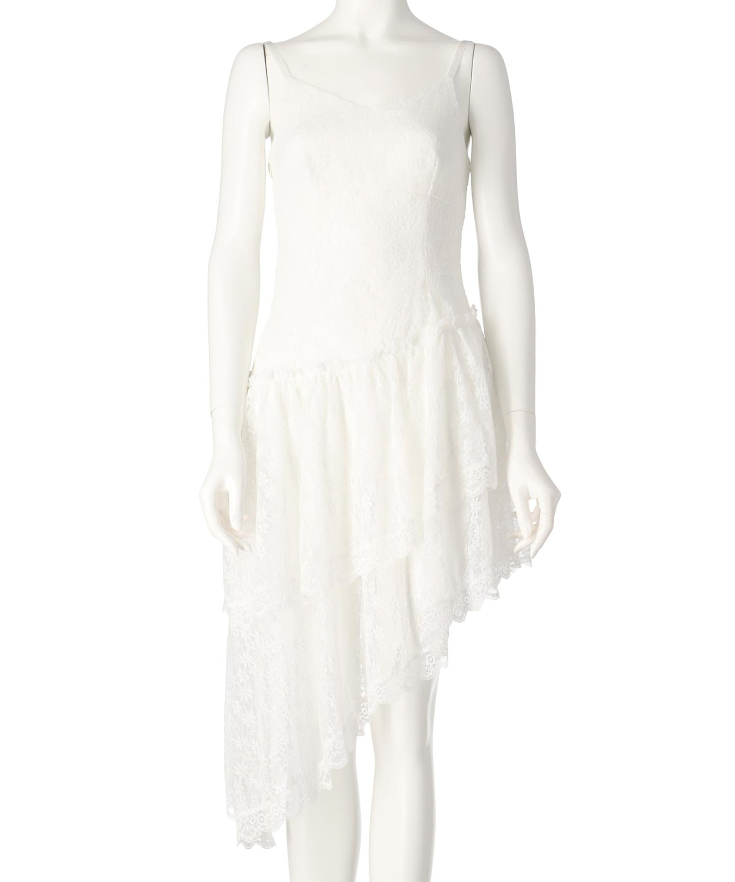 レース フリル ミニ キャミ ワンピース 157-5734