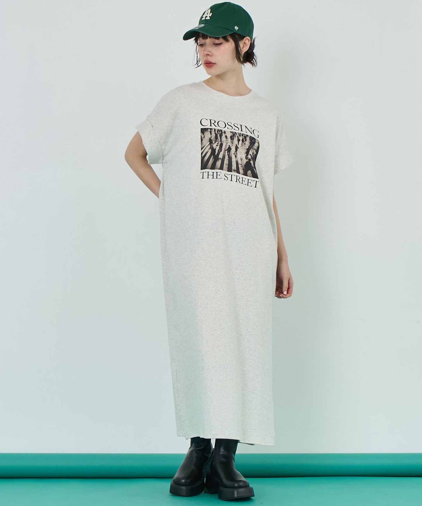 フォトプリント Tシャツ ワンピース 157-5801