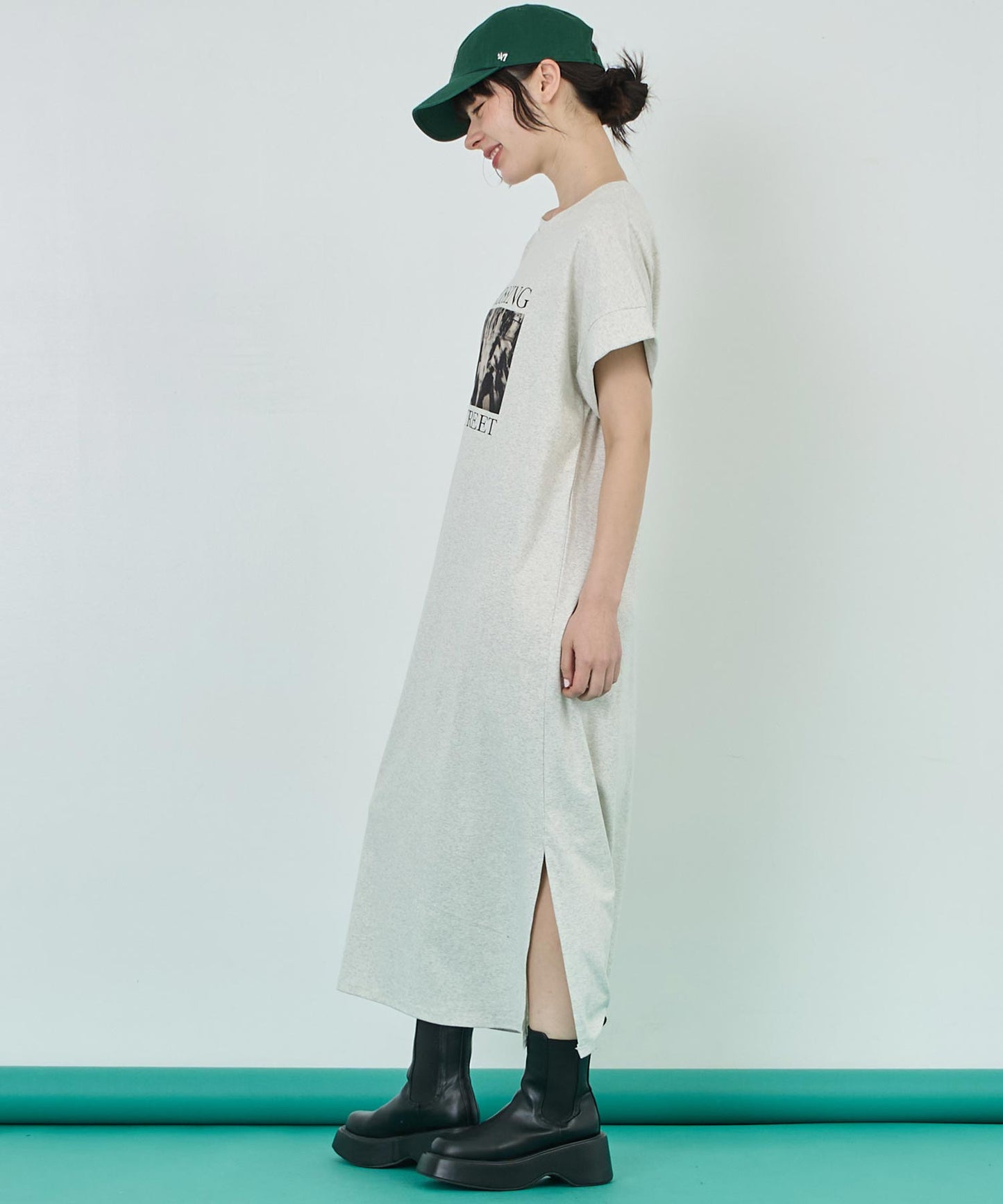 フォトプリント Tシャツ ワンピース 157-5801