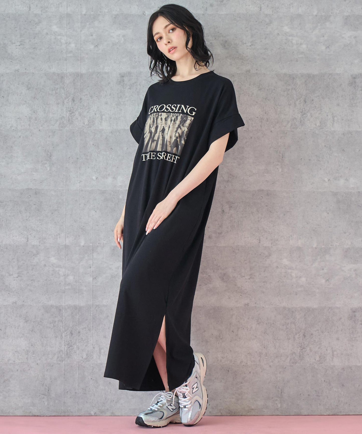 フォトプリント Tシャツ ワンピース 157-5801