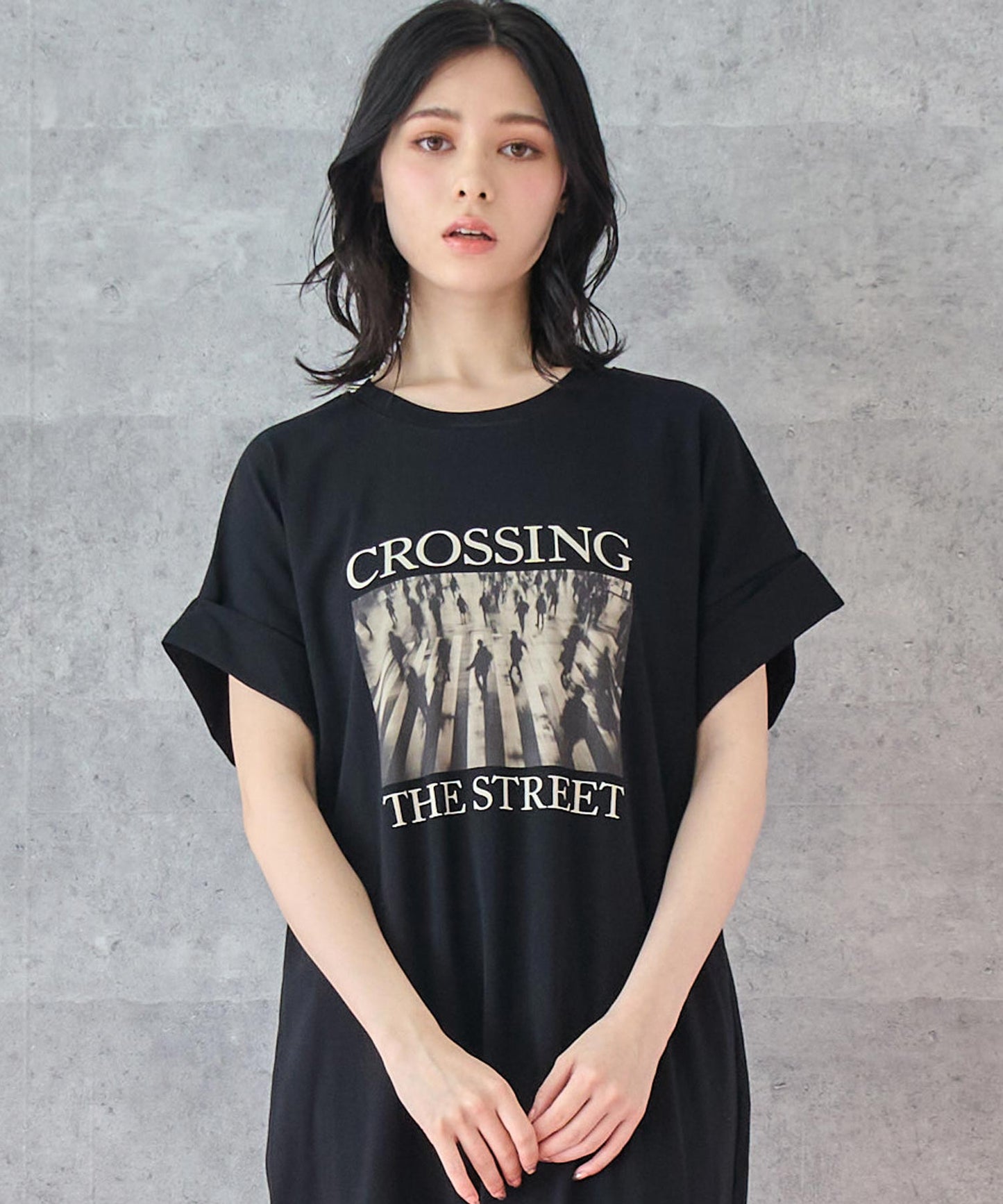 フォトプリント Tシャツ ワンピース 157-5801