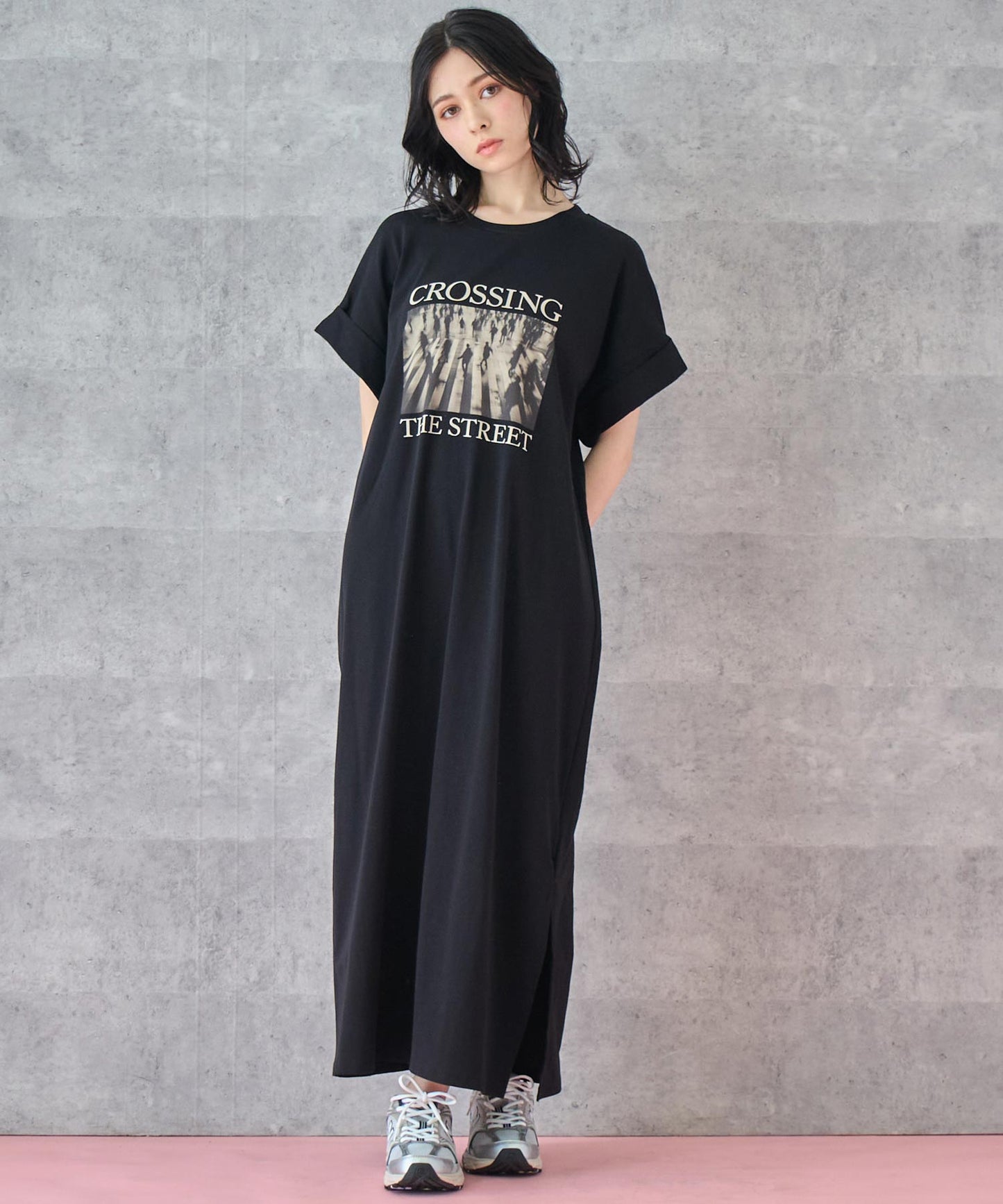 フォトプリント Tシャツ ワンピース 157-5801