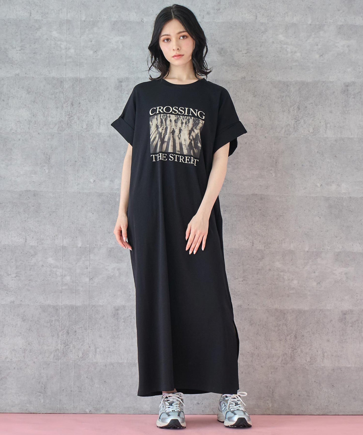 フォトプリント Tシャツ ワンピース 157-5801
