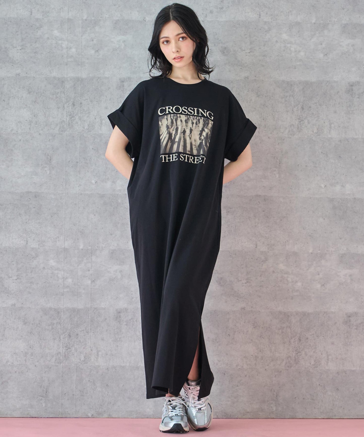 フォトプリント Tシャツ ワンピース 157-5801