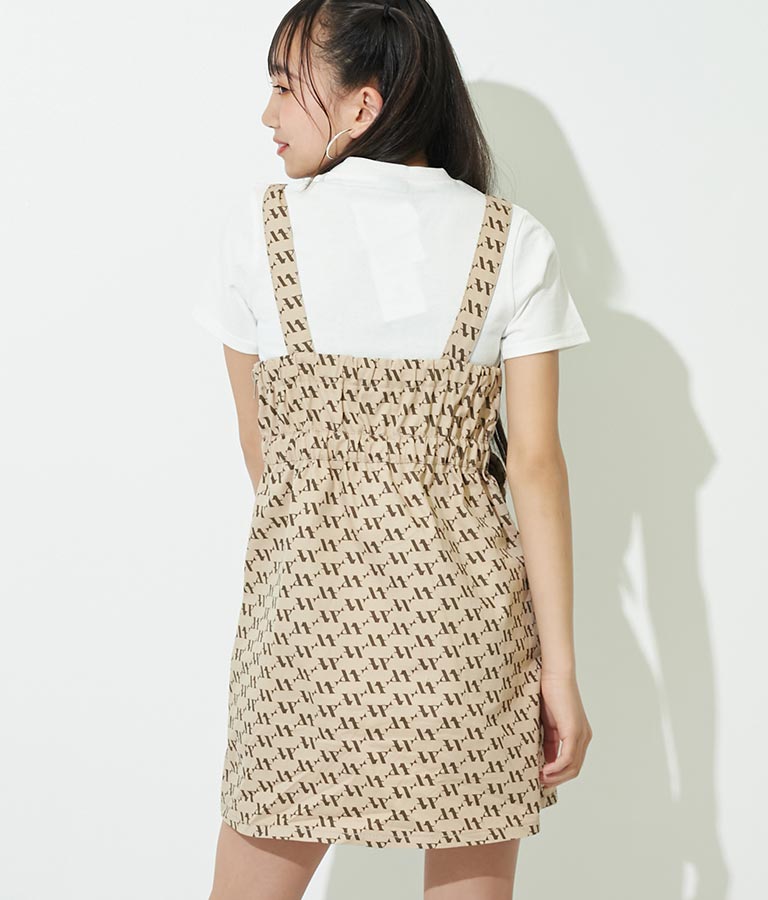 R+Sモノグラムワンピーストップスセット【ジュニアお揃い】Tシャツ 918-7181