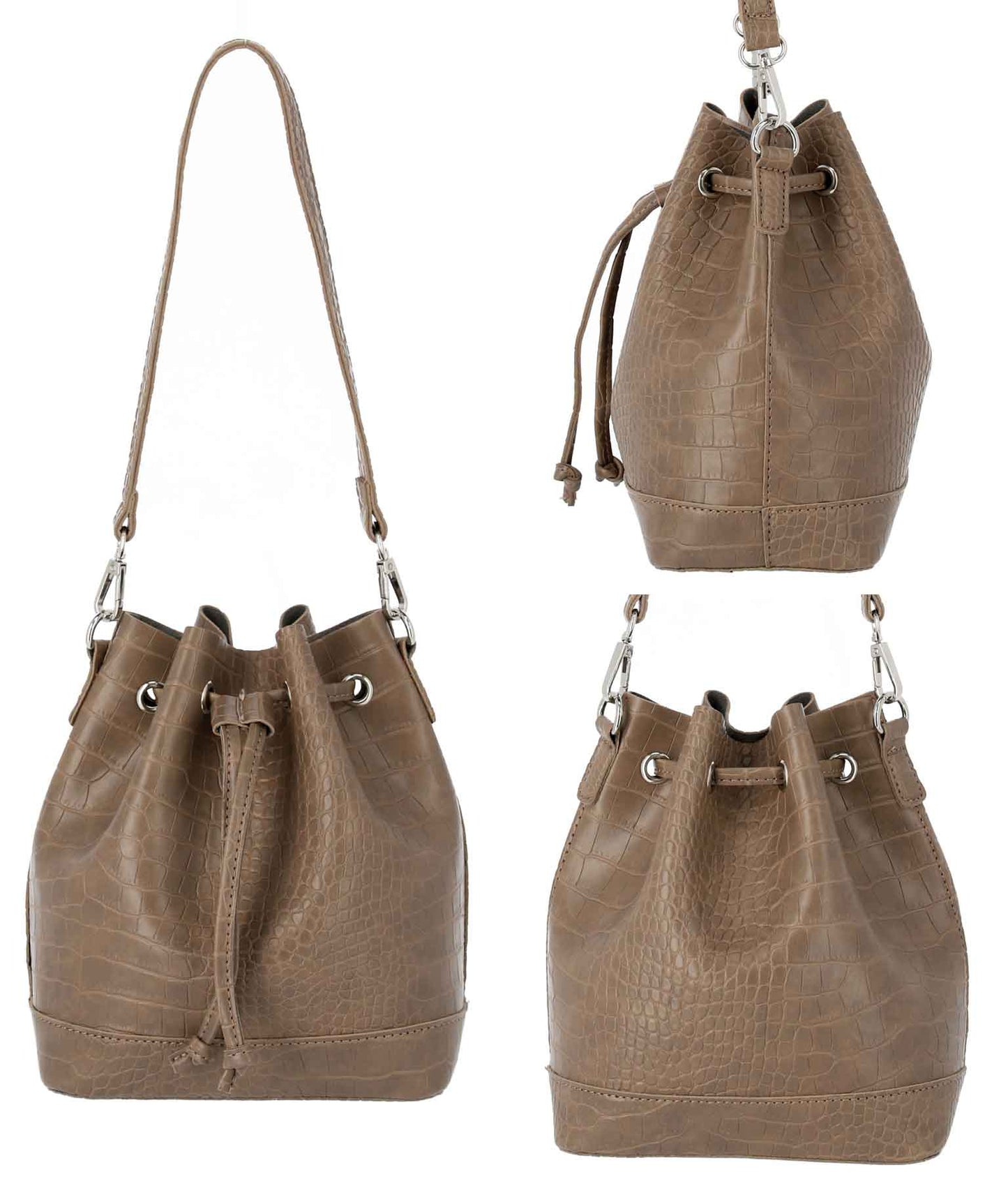 2WAY ショルダー クロコ調 バッグ 159-4703