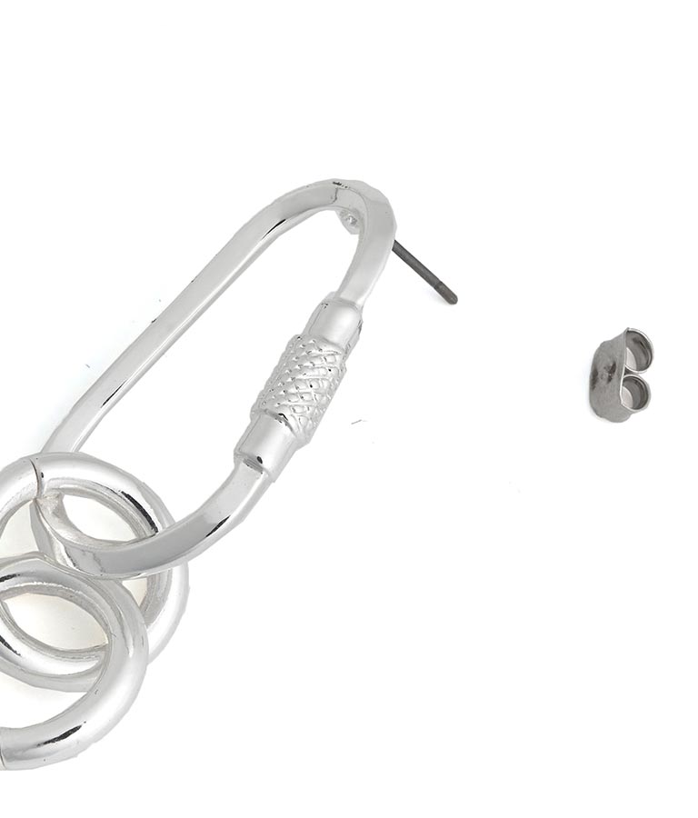 カラビナチェーンリングピアス 679-2922