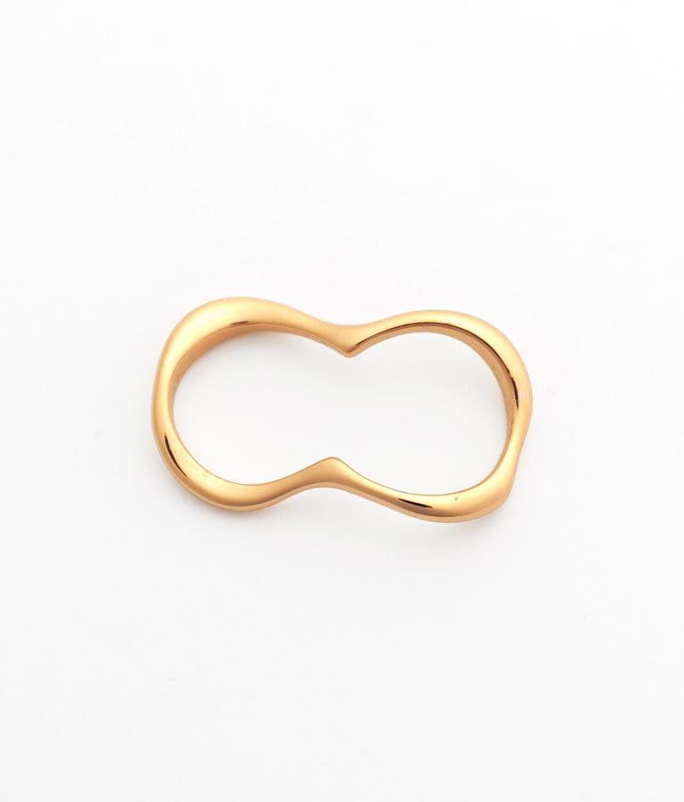 ウェーブデザインダブルリング 359-3642