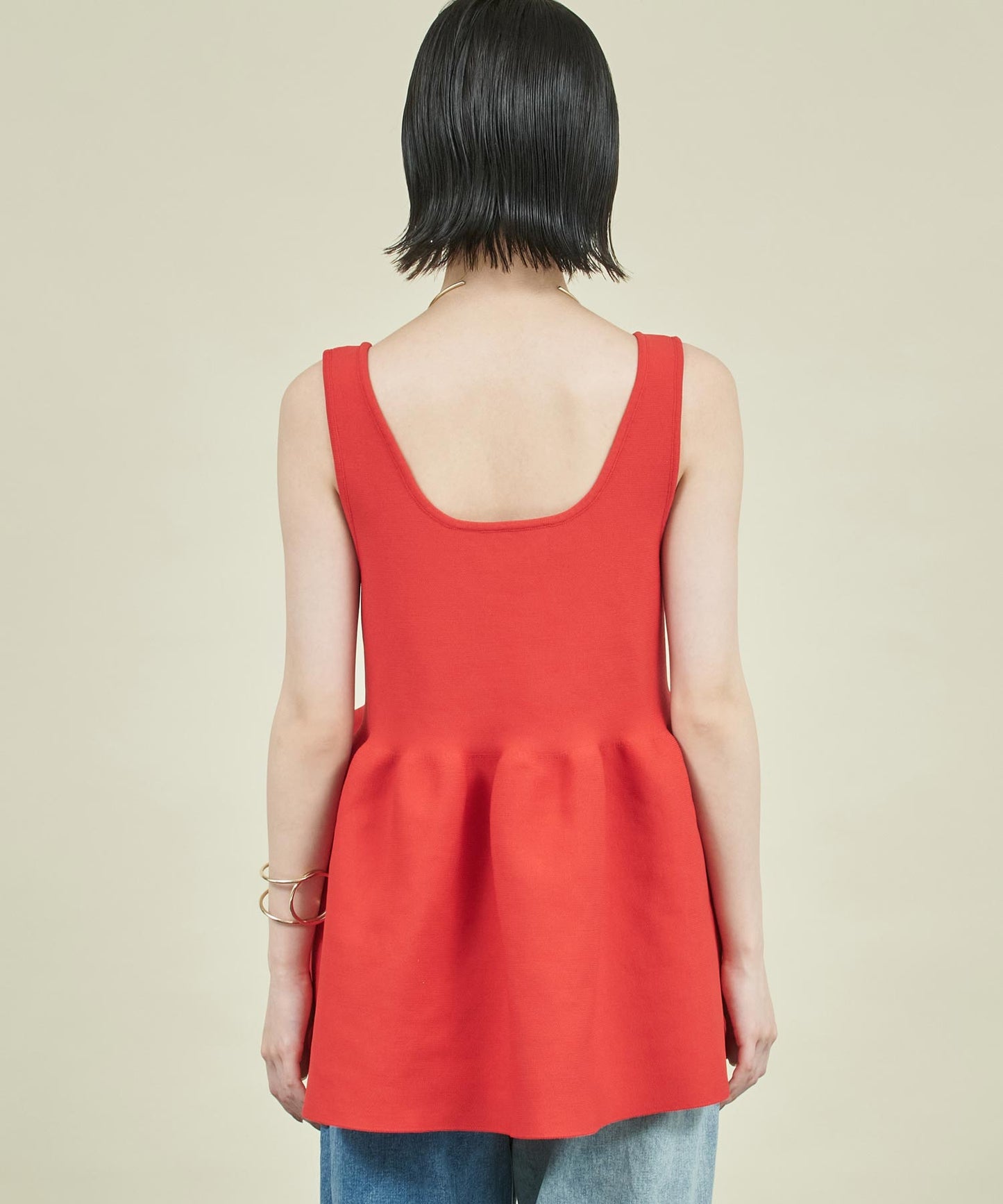 ドライタッチ ペプラム タンクトップ 363-9703