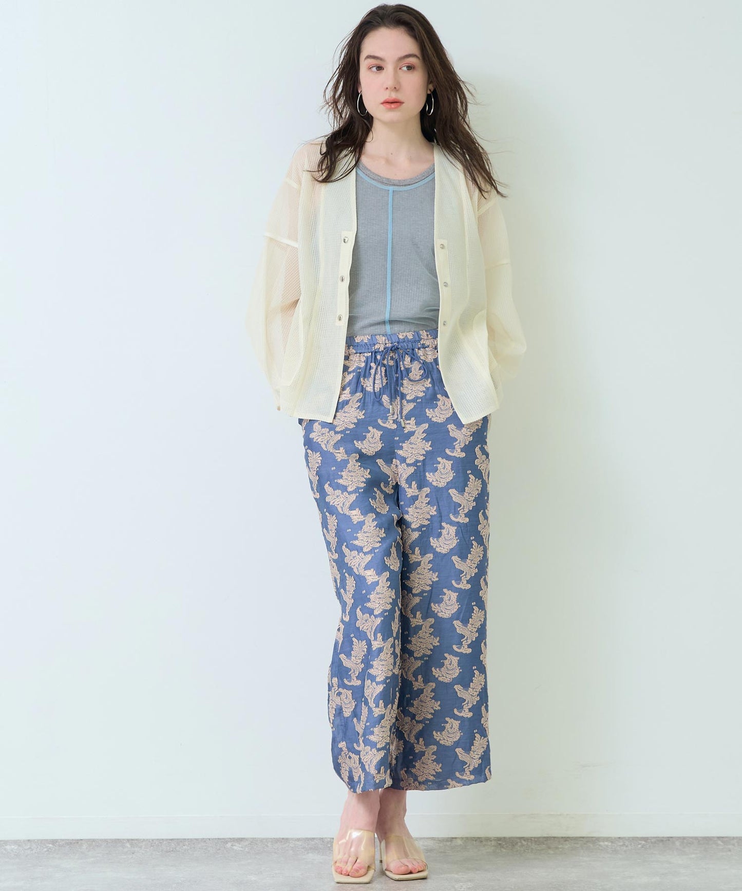 Eimee Law メッシュ コクーン スリーブ ジャケット 365-9684