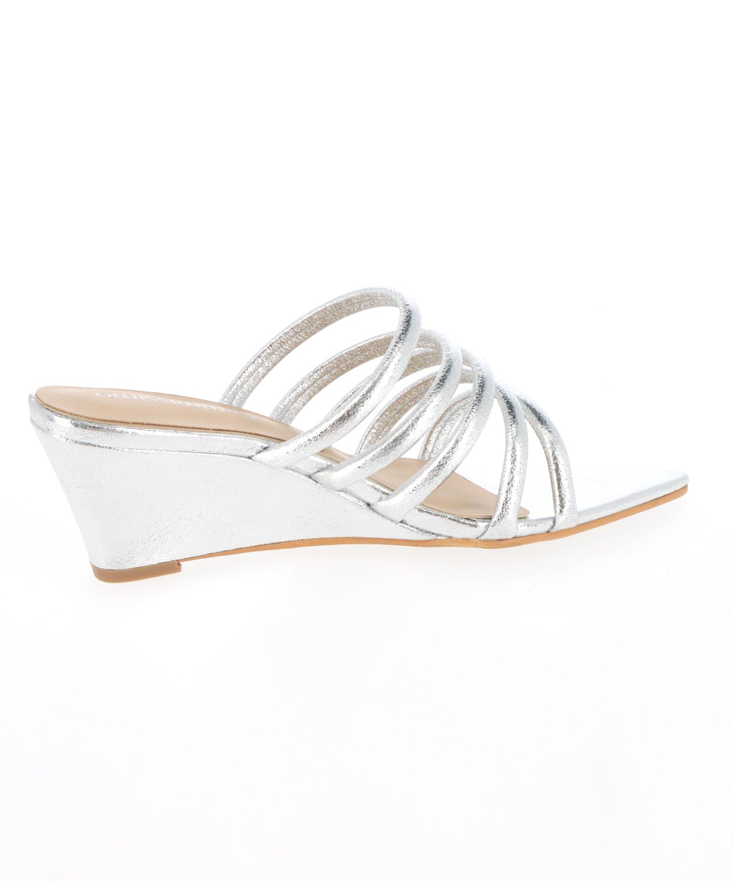 メタリック チューブストラップ ウェッジソール サンダル 369-9658