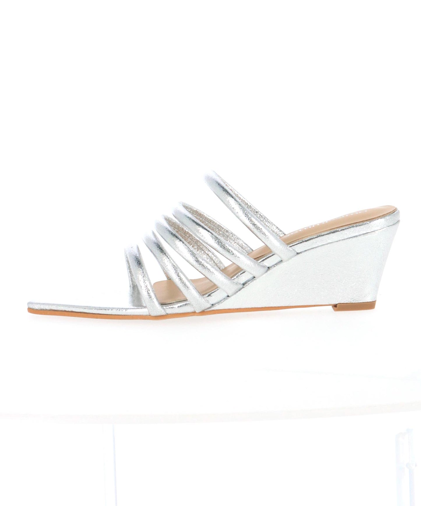 メタリック チューブストラップ ウェッジソール サンダル 369-9658