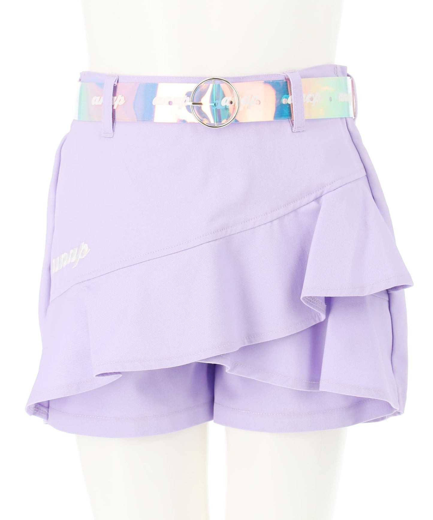 クリア ベルト 付 フリル スカパン 421-3409