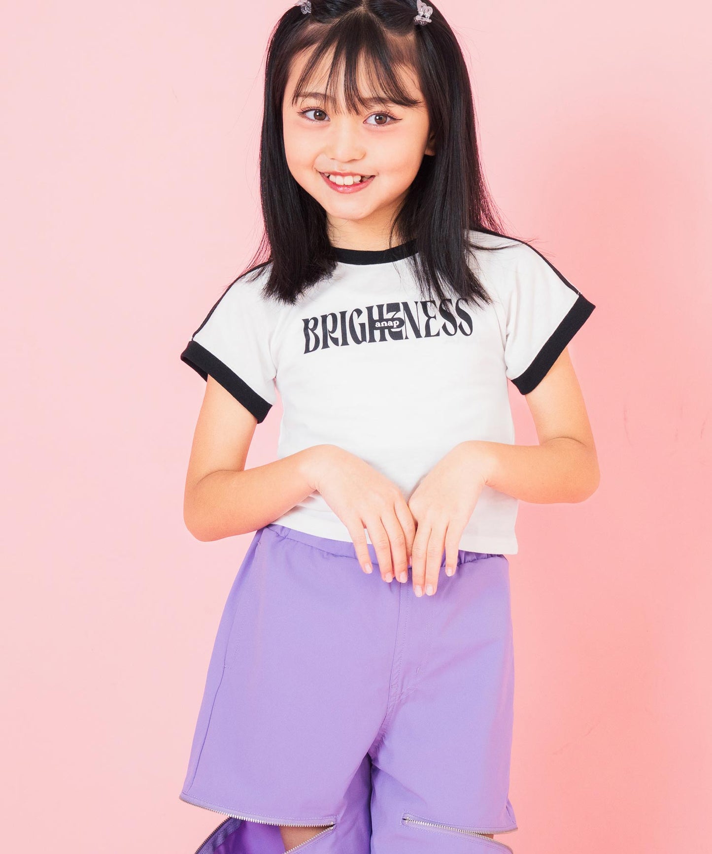 ショルダー ライン リンガー Tシャツ 423-3367