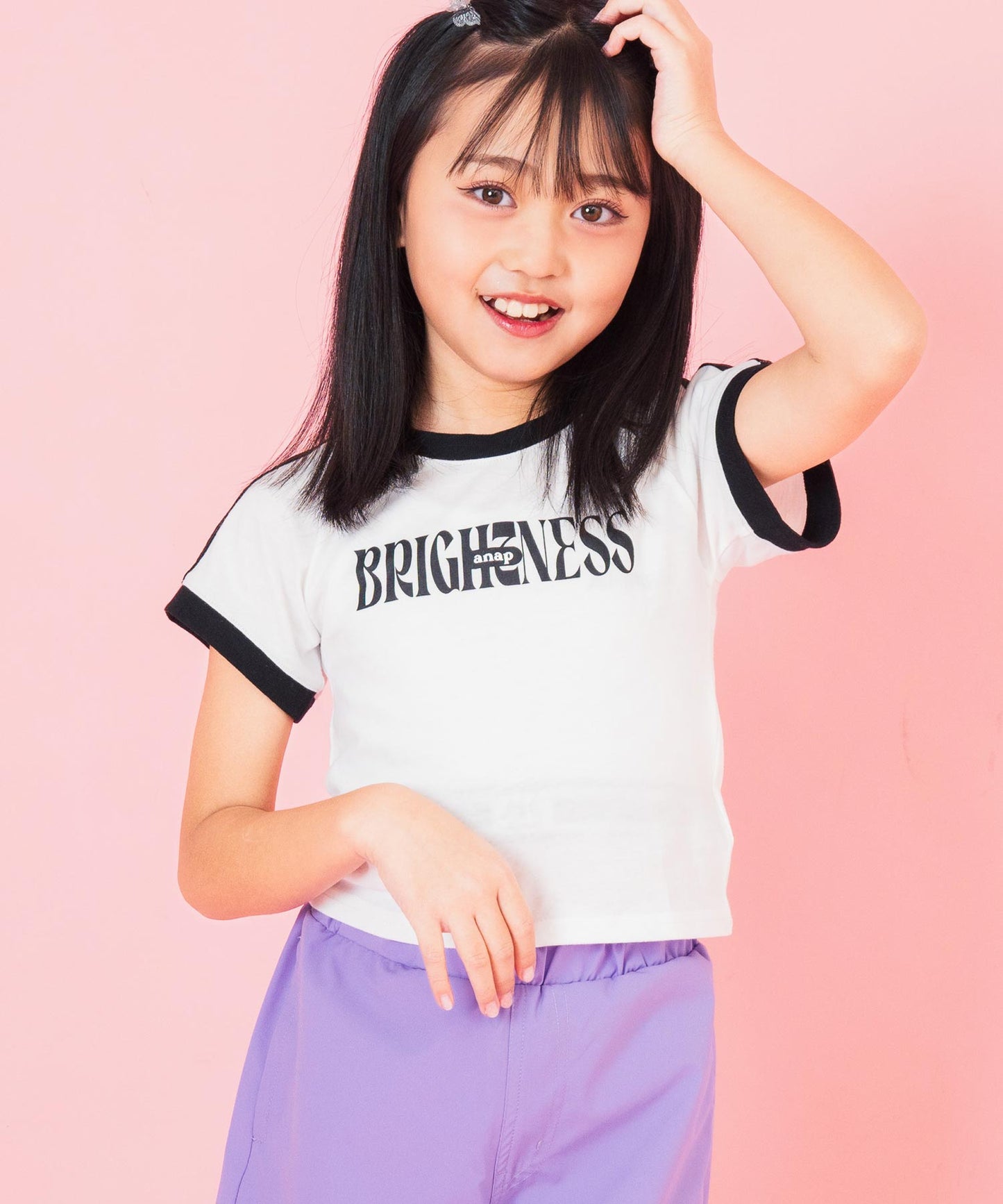 ショルダー ライン リンガー Tシャツ 423-3367