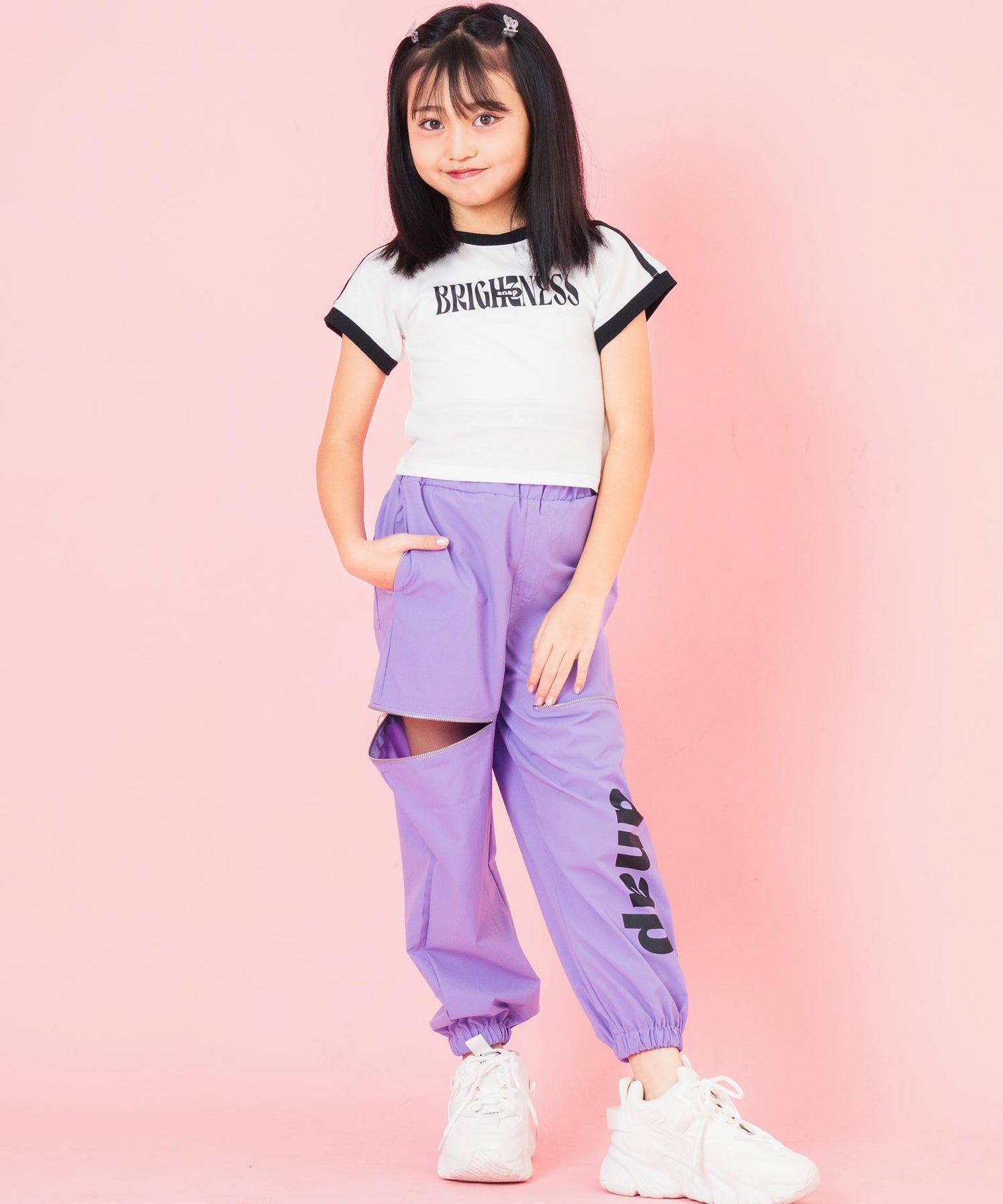 ショルダー ライン リンガー Tシャツ 423-3367