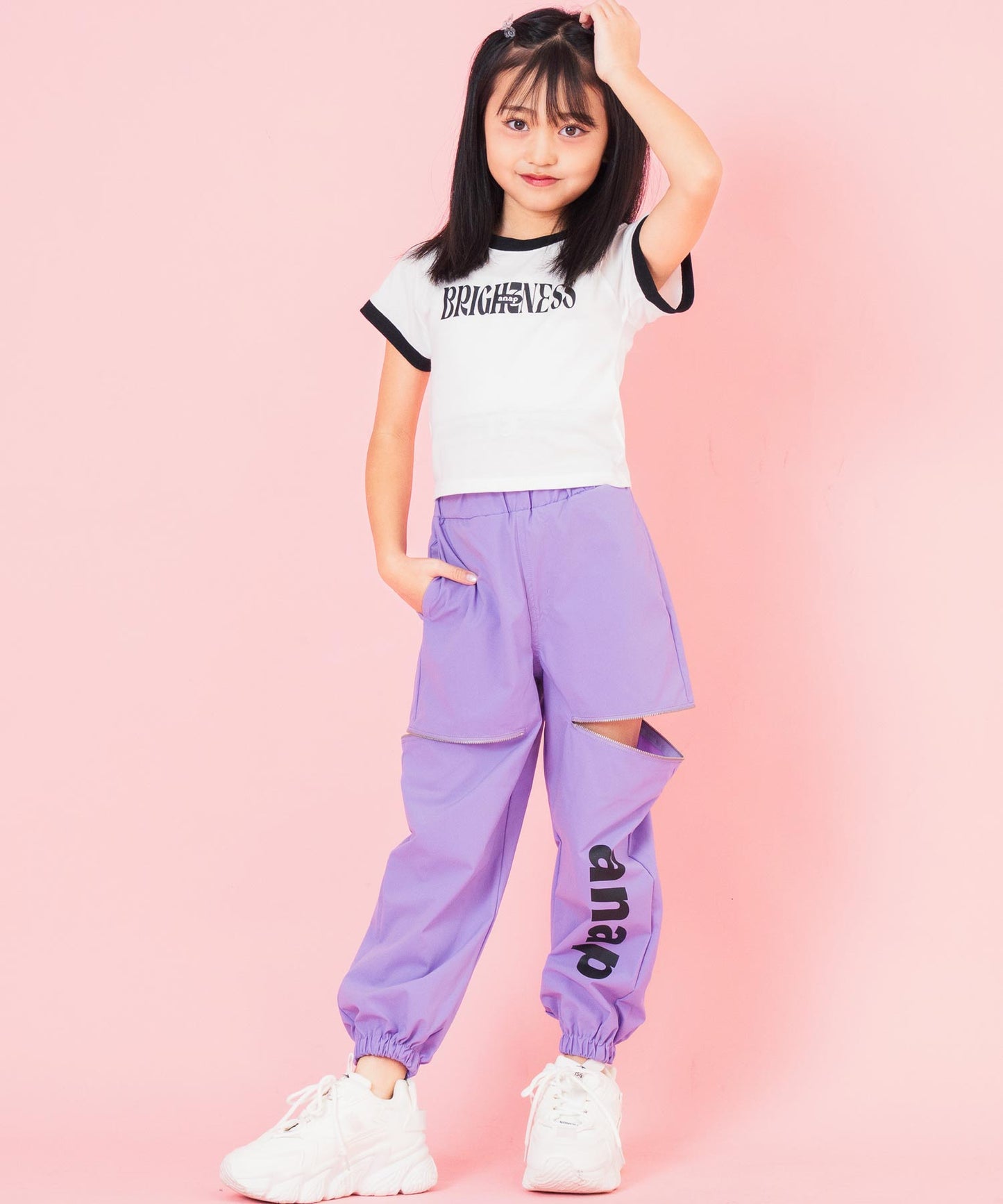 ショルダー ライン リンガー Tシャツ 423-3367