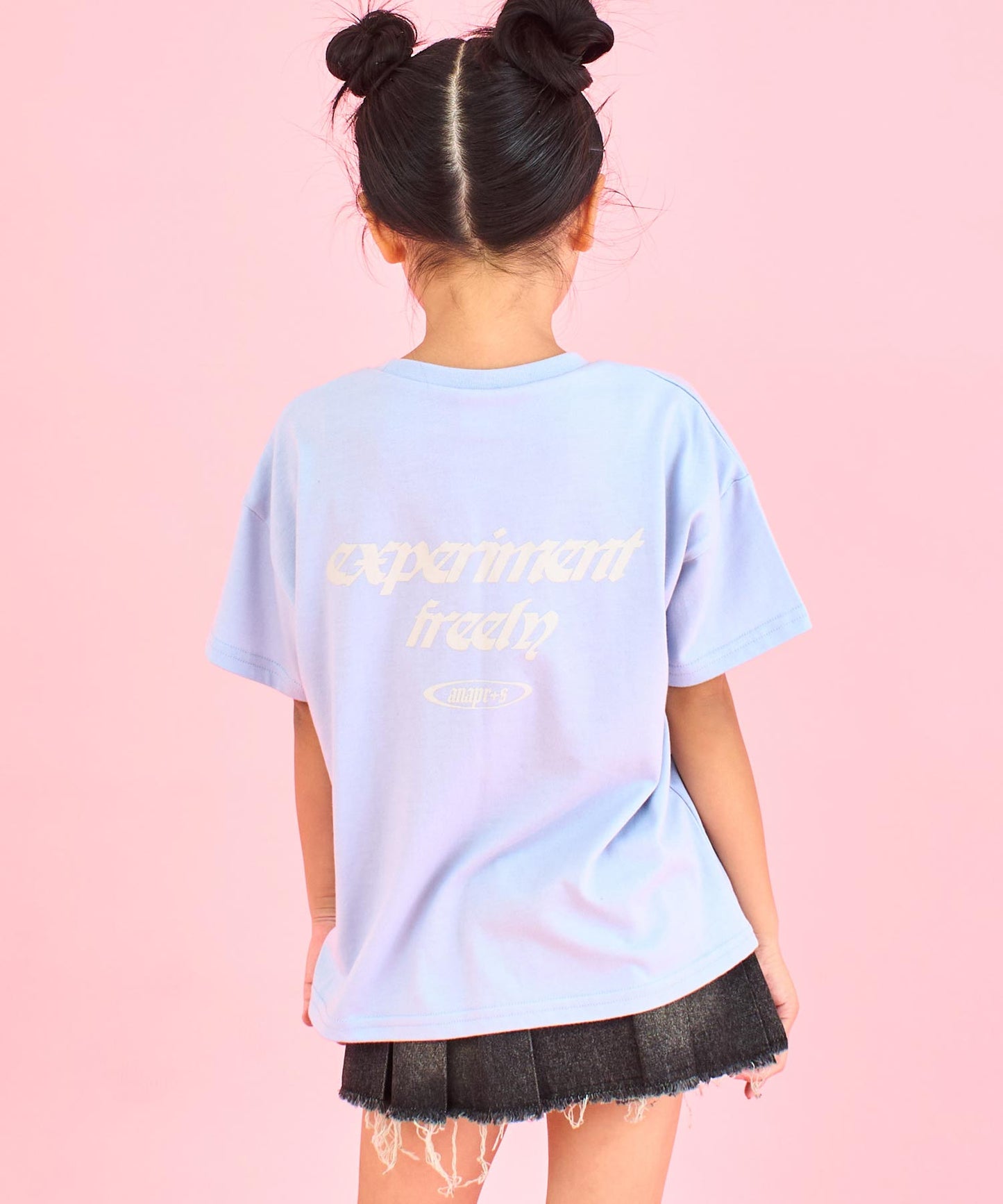 ランダム ワッペン ロゴ Tシャツ (ジュニアお揃い) 【ユニセックス】423-3393