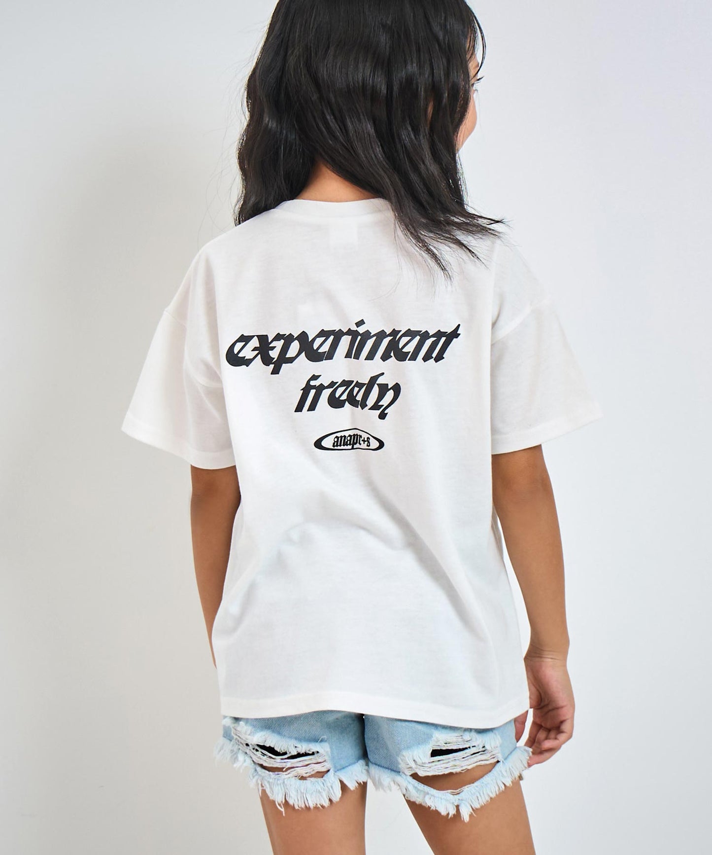 ランダム ワッペン ロゴ Tシャツ (ジュニアお揃い) 【ユニセックス】423-3393