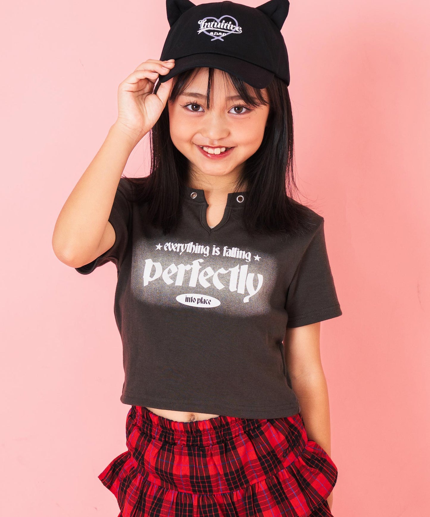 ハトメ ポイント ミニ Tシャツ トップス【ジュニアお揃い】 423-3400