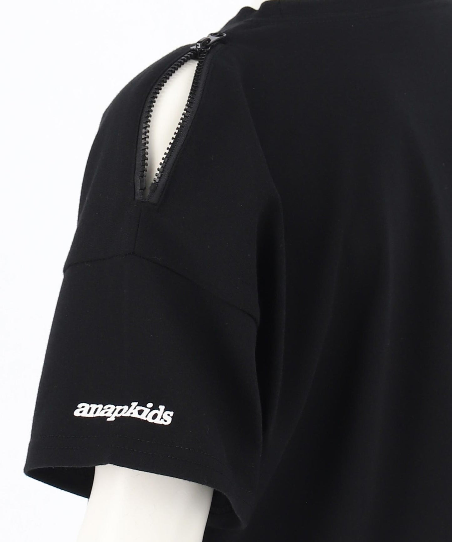 レース ワッペン付き サイド リボン Tシャツ トップス【ジュニアお揃い】 423-3402
