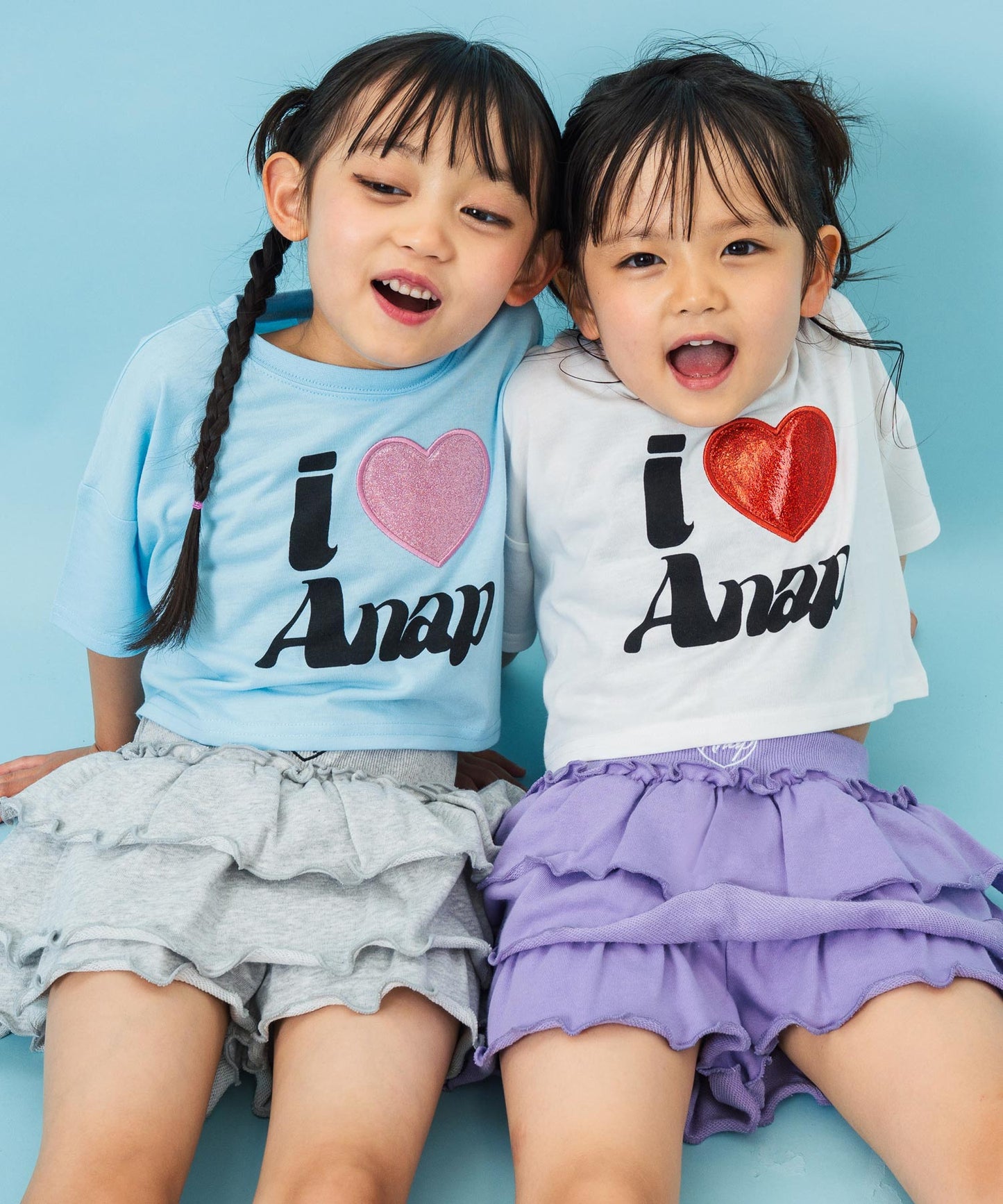 ILOVE ANAP クロップド Tシャツ【ジュニアお揃い】 423-3420