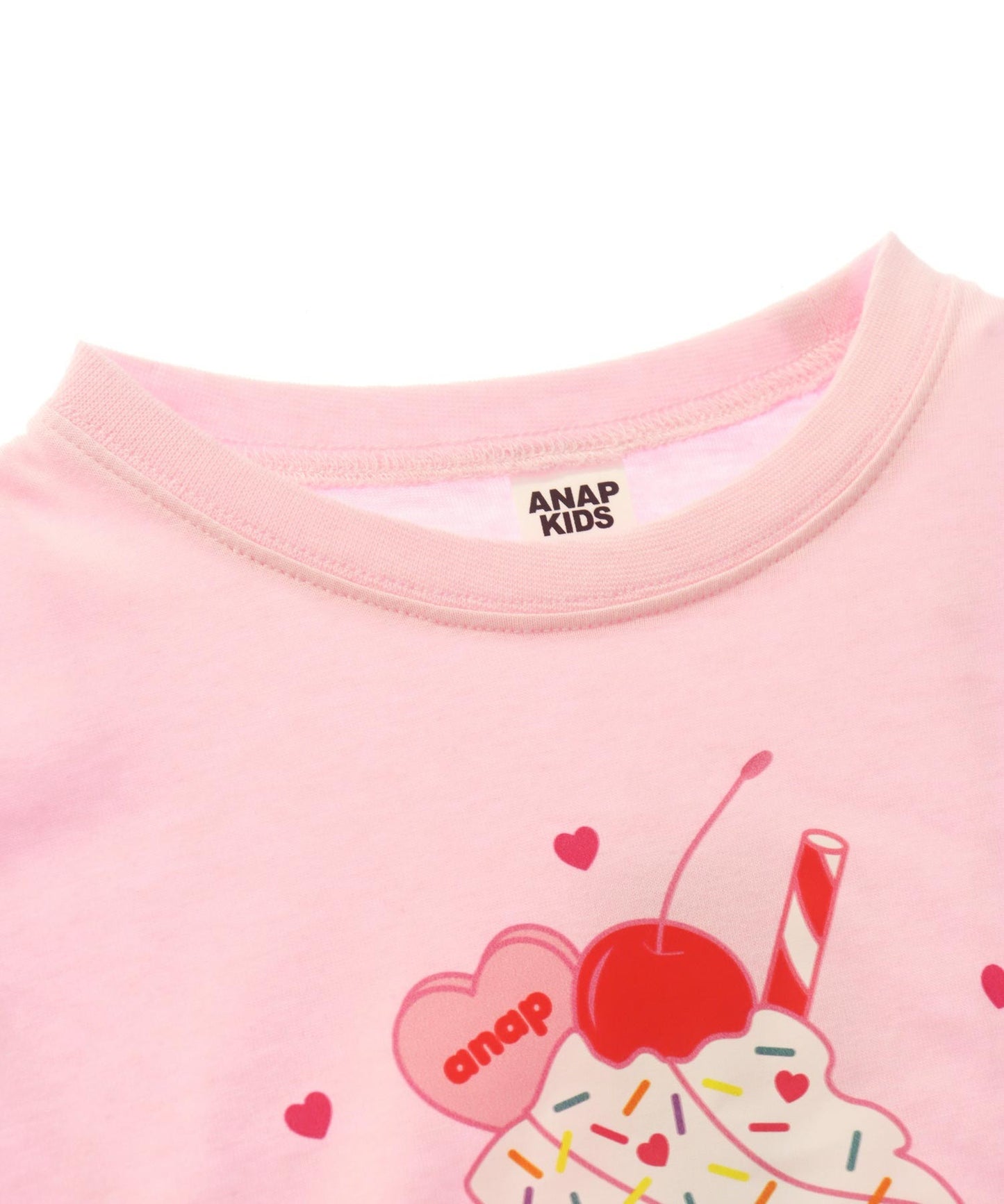 袖スピンドル カップケーキプリントTシャツ 423-3423