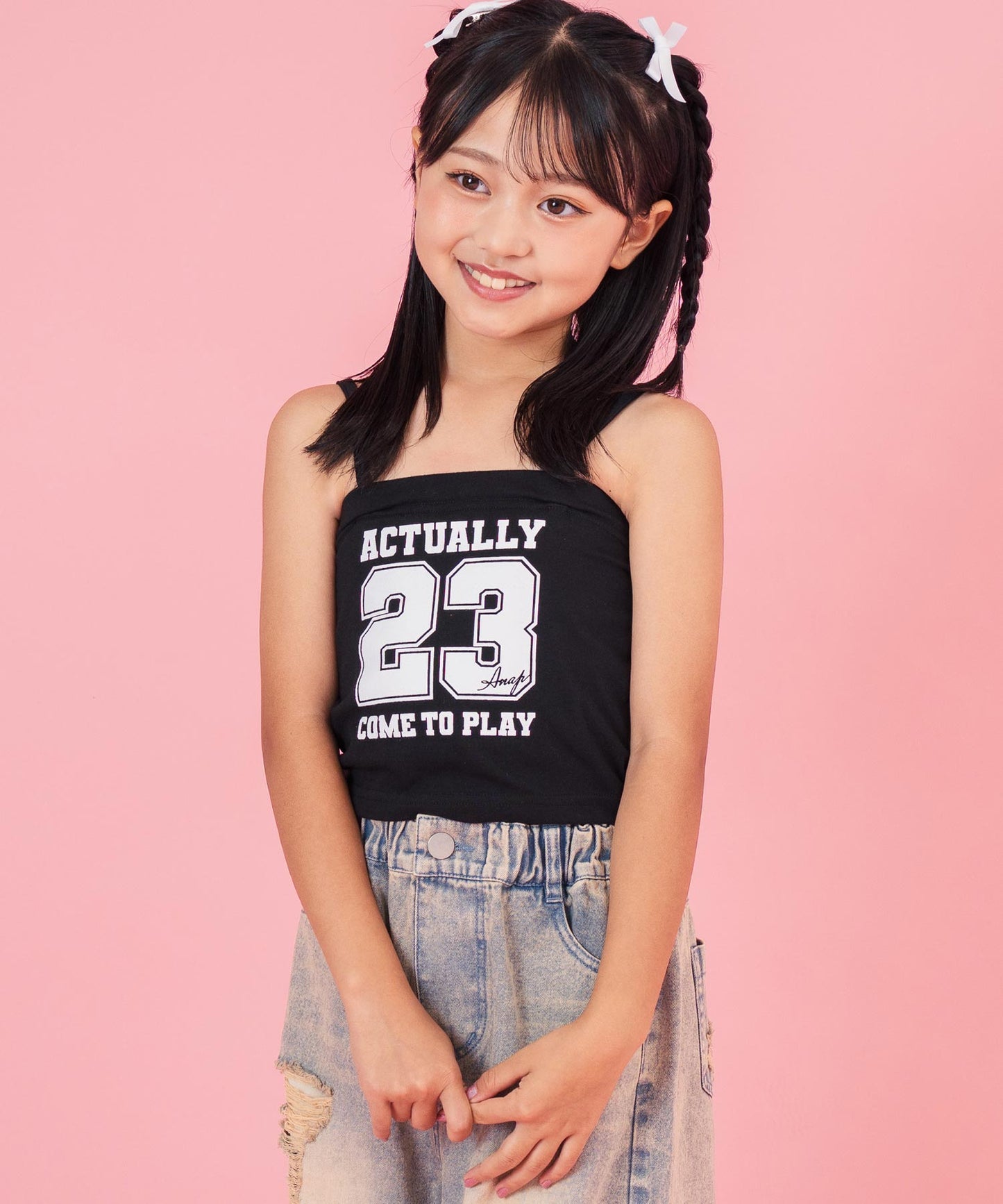 ナンバリングストラップ付きベアトップ 423-3434