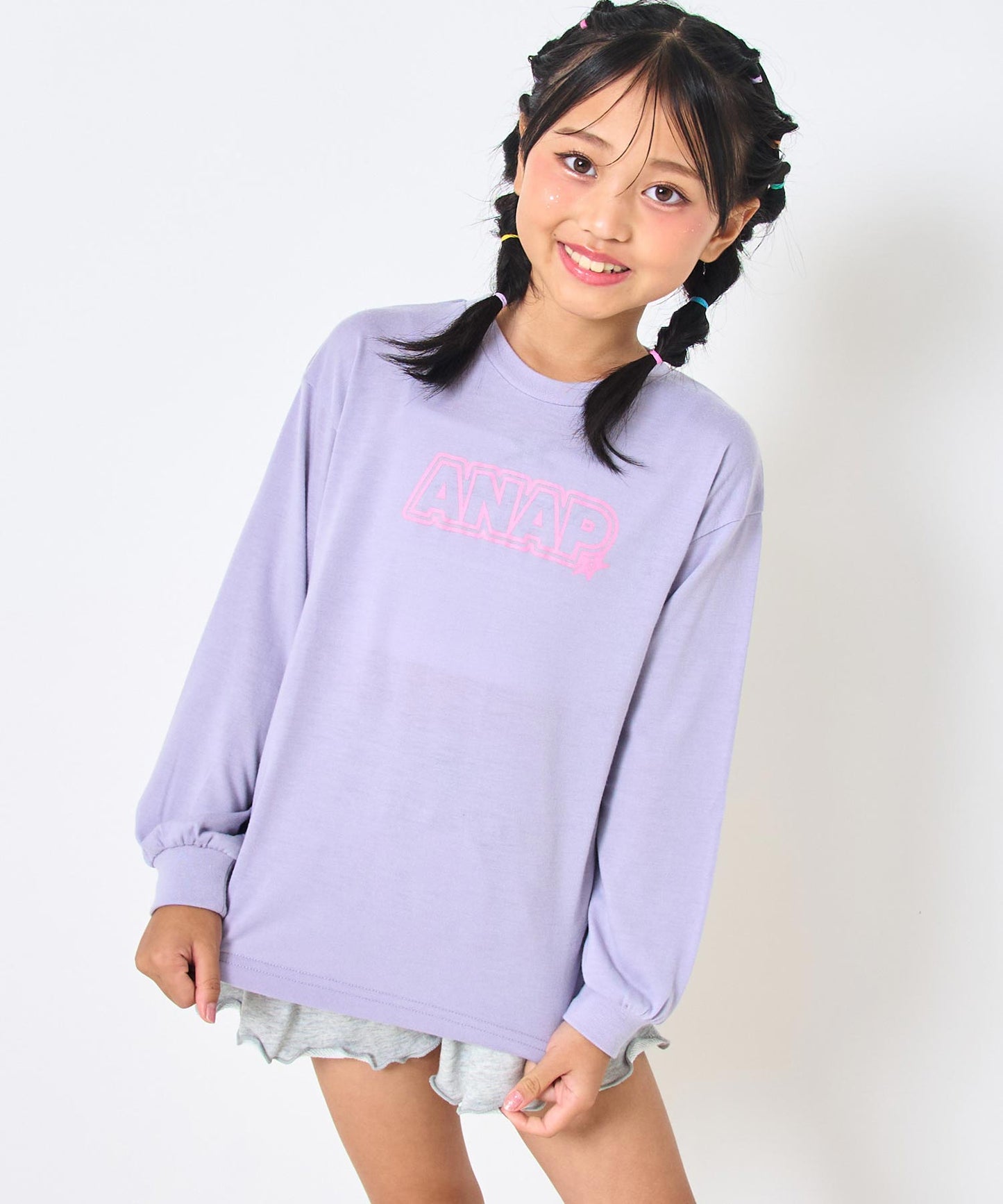 ラベンダー(120サイズ着用/身長:約128cm)