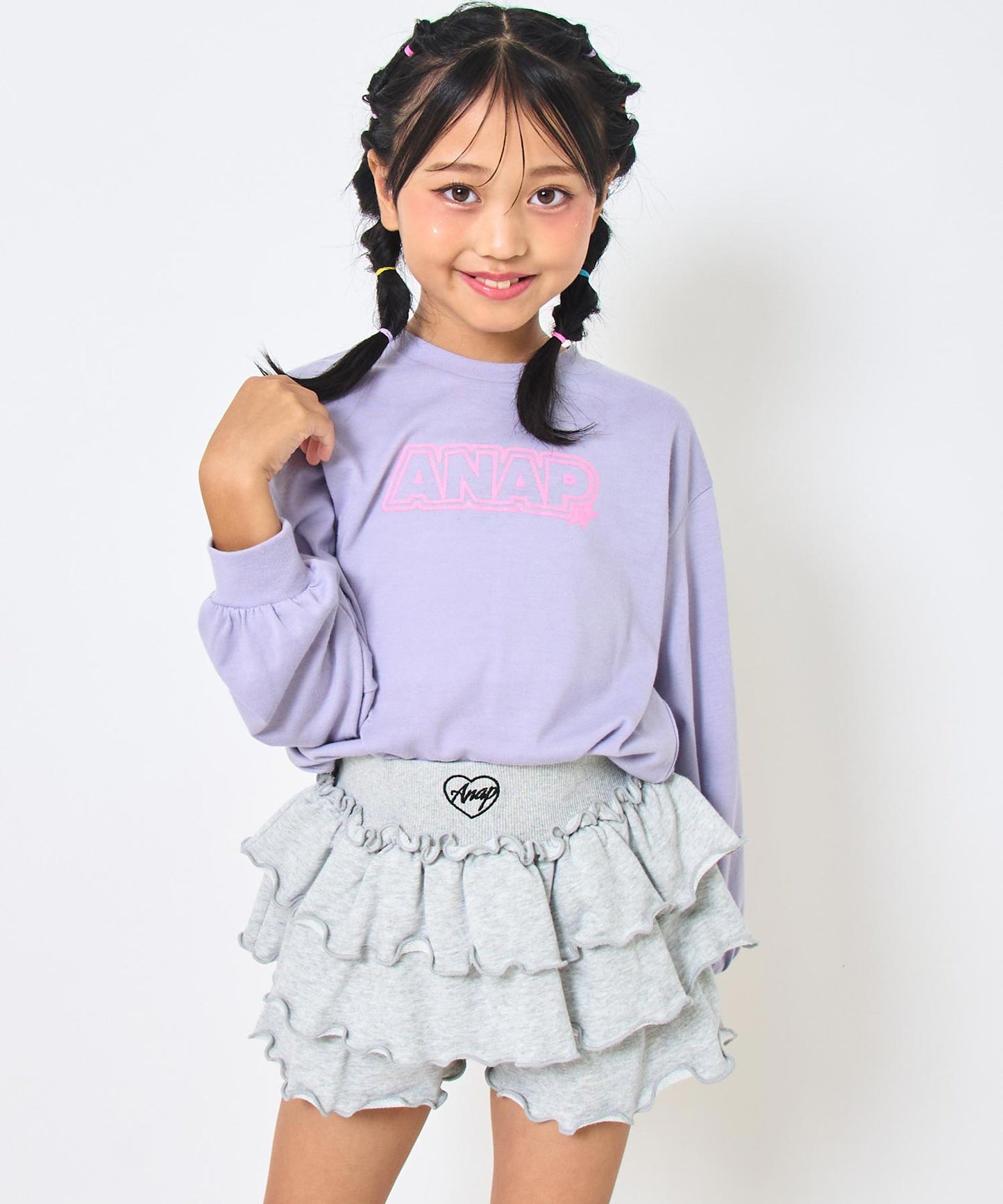 ラベンダー(120サイズ着用/身長:約128cm)
