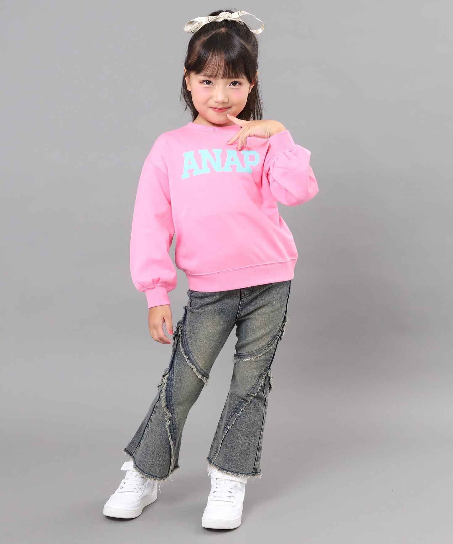 ピンク(110サイズ着用/身長:約115cm)