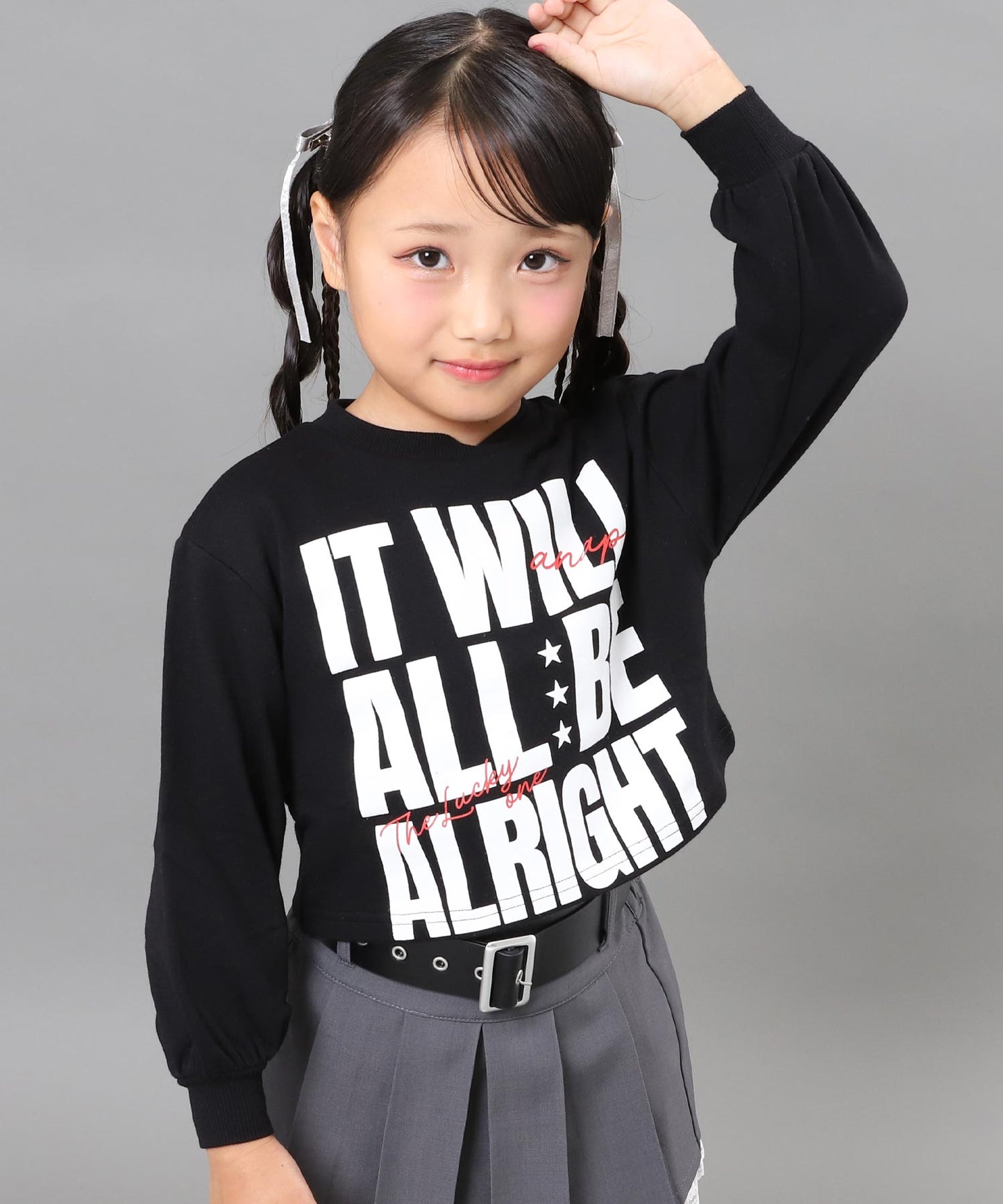 ブラック(110サイズ着用/身長:約115cm)